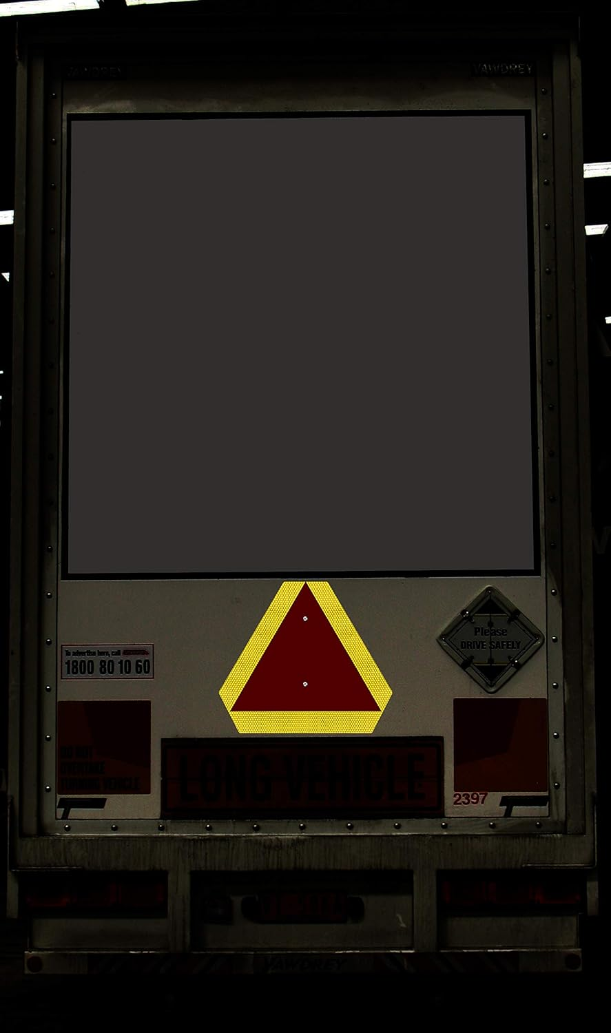 Ignixia Slow Moving Vehicle Sign, 0.4 Mil Rust Free Aluminium Slow Moving Vehicle Triangle Signs, 14&rdquo;X 16&rdquo; Inches Orange Base with Reflective Border, SMV Sign for Golf Cart, UTV, Safety Signs image number 4