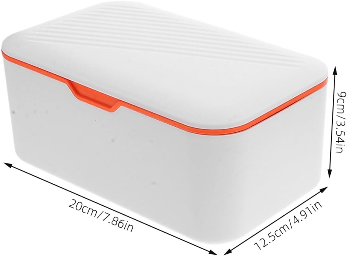 KOMBIUDA 2Pcs Wipes and Tissue Holder Organizer Box Storage Organizer for Household image number 3