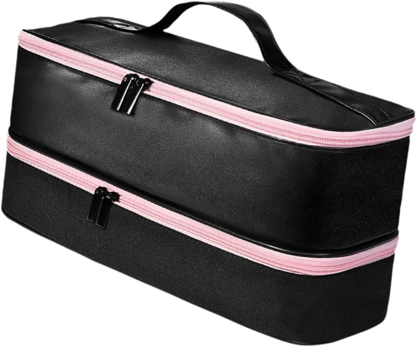 Eigell Portable Hair Tool Bag Hair Dryers Storage Organizer Bag Large Capacity Handheld Double Layer Hair Dryers Bag for Curling Iron