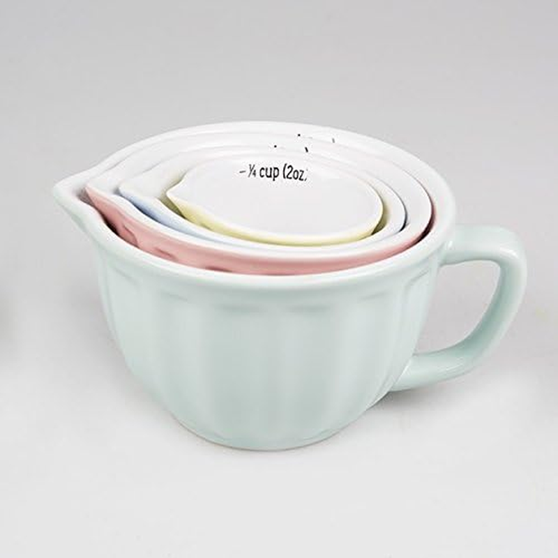 Retro Pastel Measuring Cups - Set of 4 Pcs by Sass image number 1