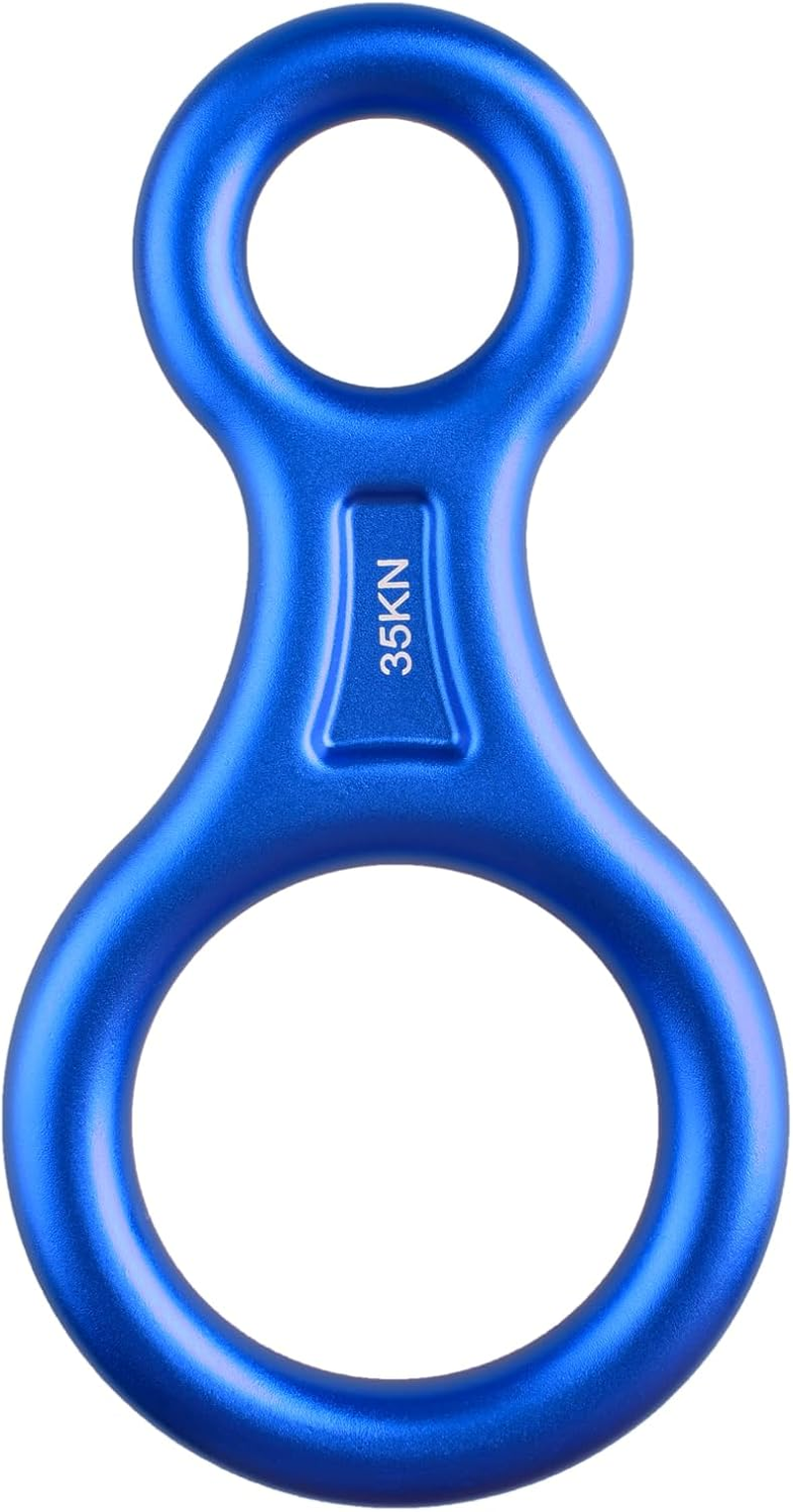 TRIWONDER 35KN Aluminum Climb Figure 8 Descender Rigging Plate Rappel Gear Downhill Equipment Heavy Duty