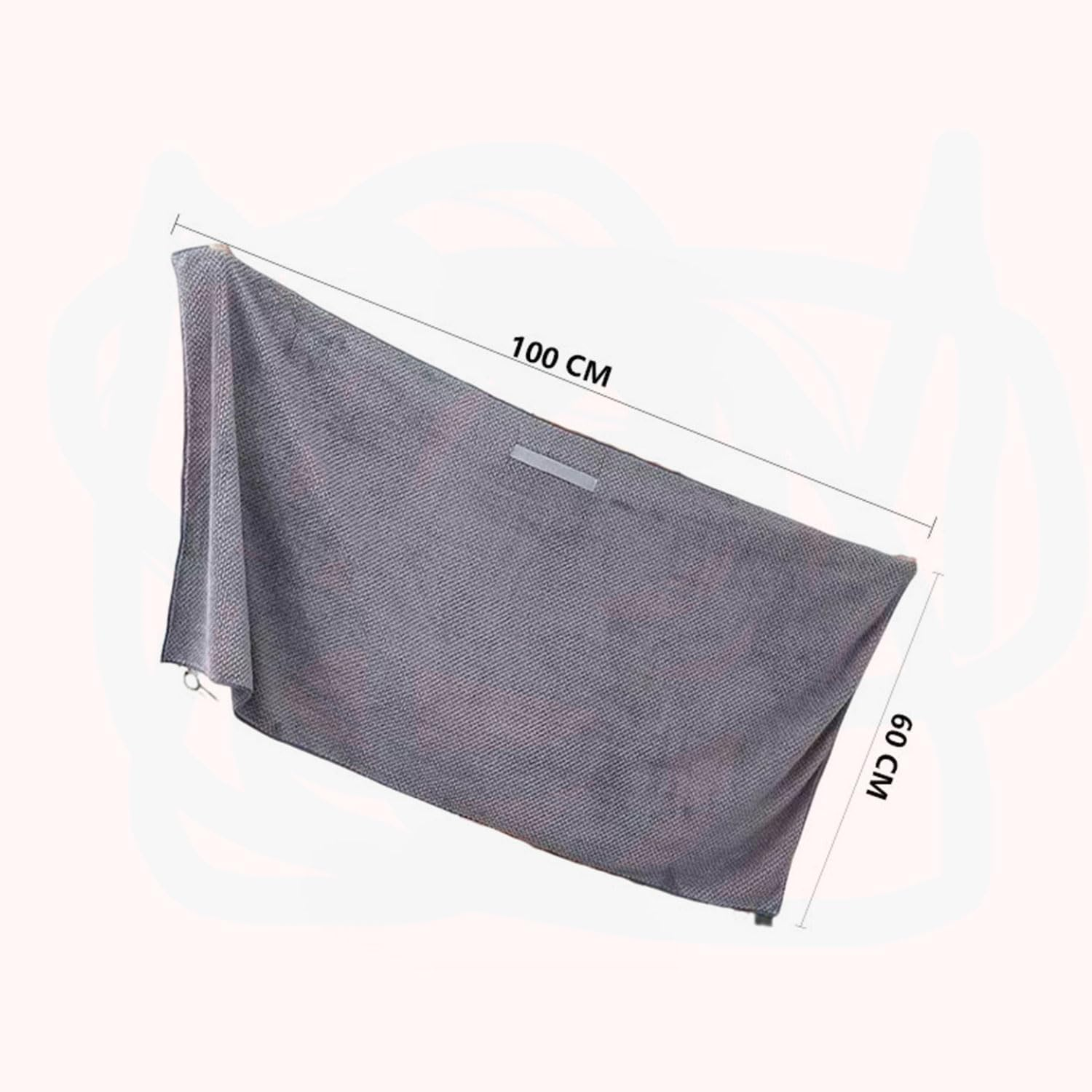 YIRANJIA 3-Pack Large Microfiber Hair Towels for Women - Super Absorbent Quick-Dry Turbans for All Hair Types (Blue/White, 27.5''&times;39.4'') image number 4