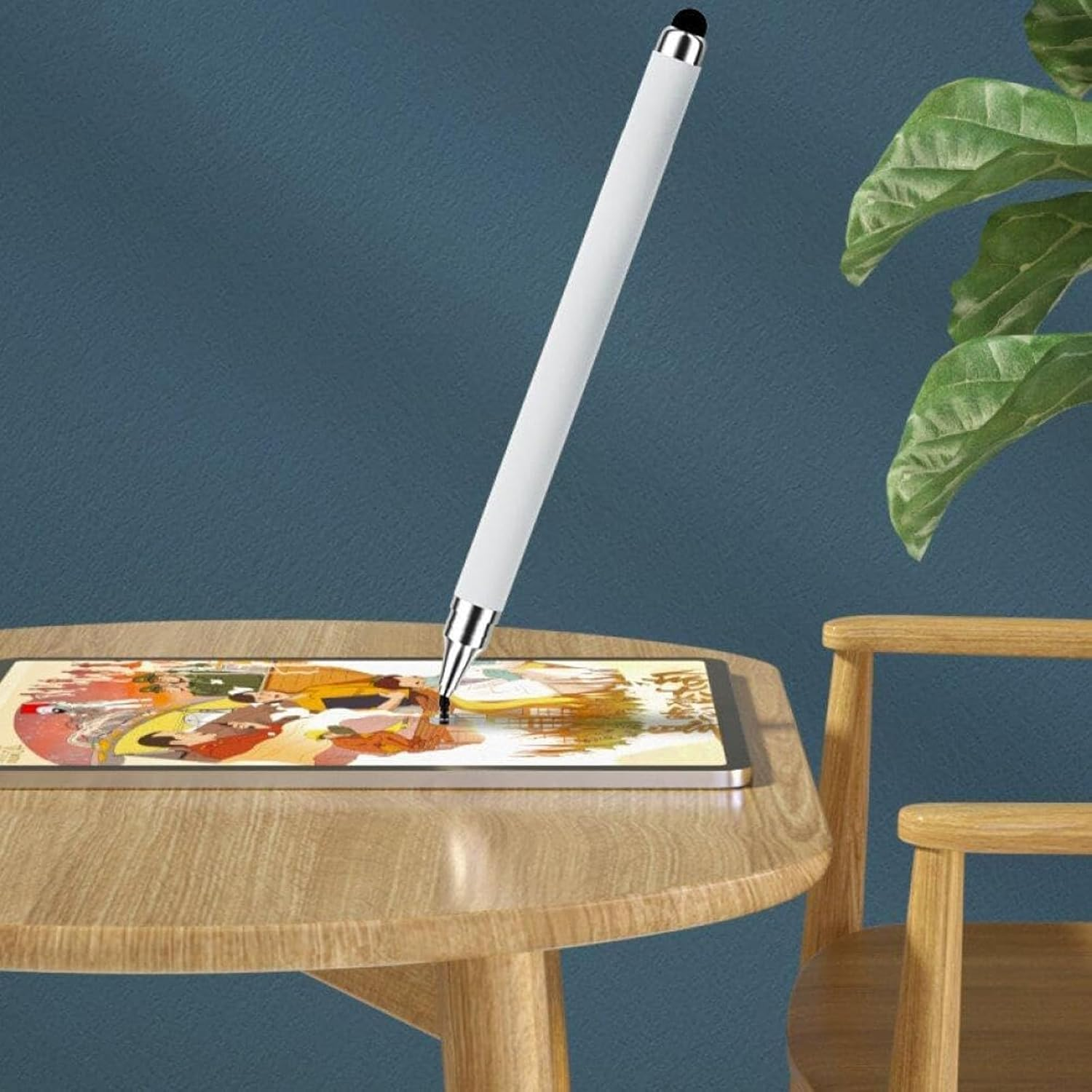 3 PCS Stylus Pen, Touch Screen Stylus Pen with Dual Silicone Tips, Universal Stylus for Phone and Tablet, Compatible with Most Touch Screen Devices (Black, White, Gold) image number 1