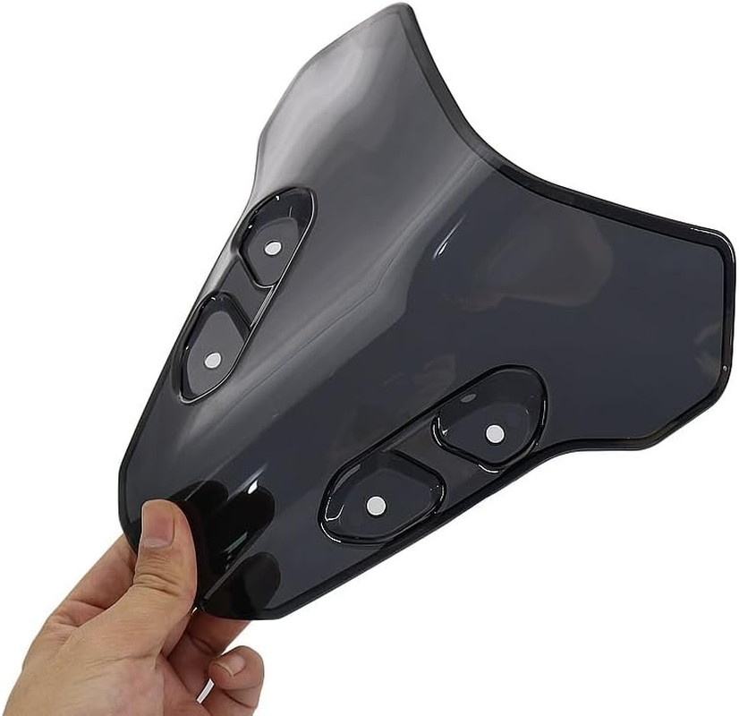Motorcycle Accessories for Y&Amaha for MT07 2021 2022 Windscreen Motorcycle Windshield Deflectors Wind Shield Screen Protector Parts (Color : Black)