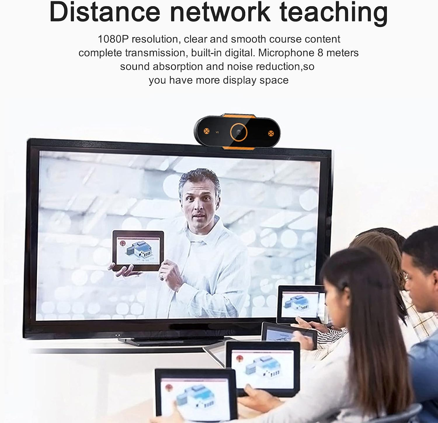 420P, 720P, 1080P, 2K Webcam Camera with Built-In and External Microphone for Gaming, Conferencing On, Windows, PC, Laptop
