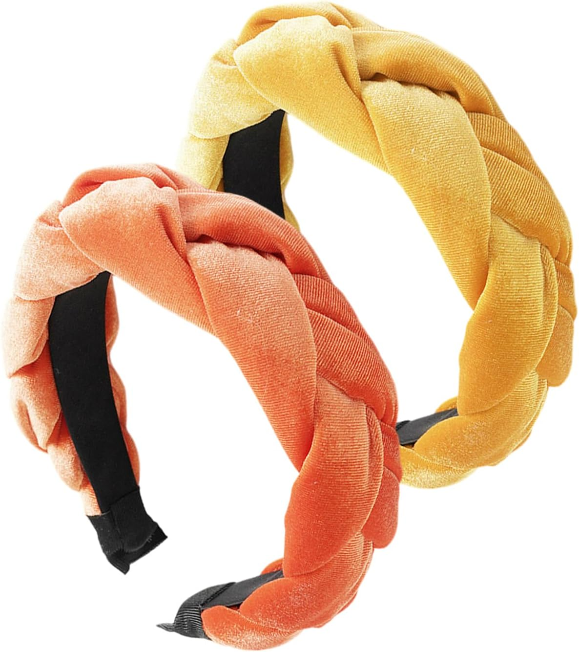 Pack of 2 Braided Headbands, Velvet Headbands, Retro Headbands, Fashionable and Simple Headbands, Hair Accessories, Women'S Hair Accessories image number 1