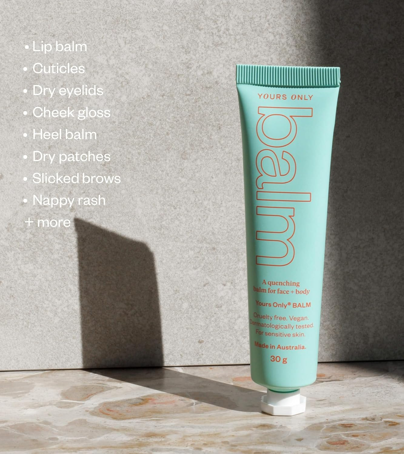 Yours Only Lip and Body Balm for Sensitive & Eczema-Prone Skin, &ndash; Fragrance-Free, All Ages, Dermatologically Tested, Australian Made image number 1