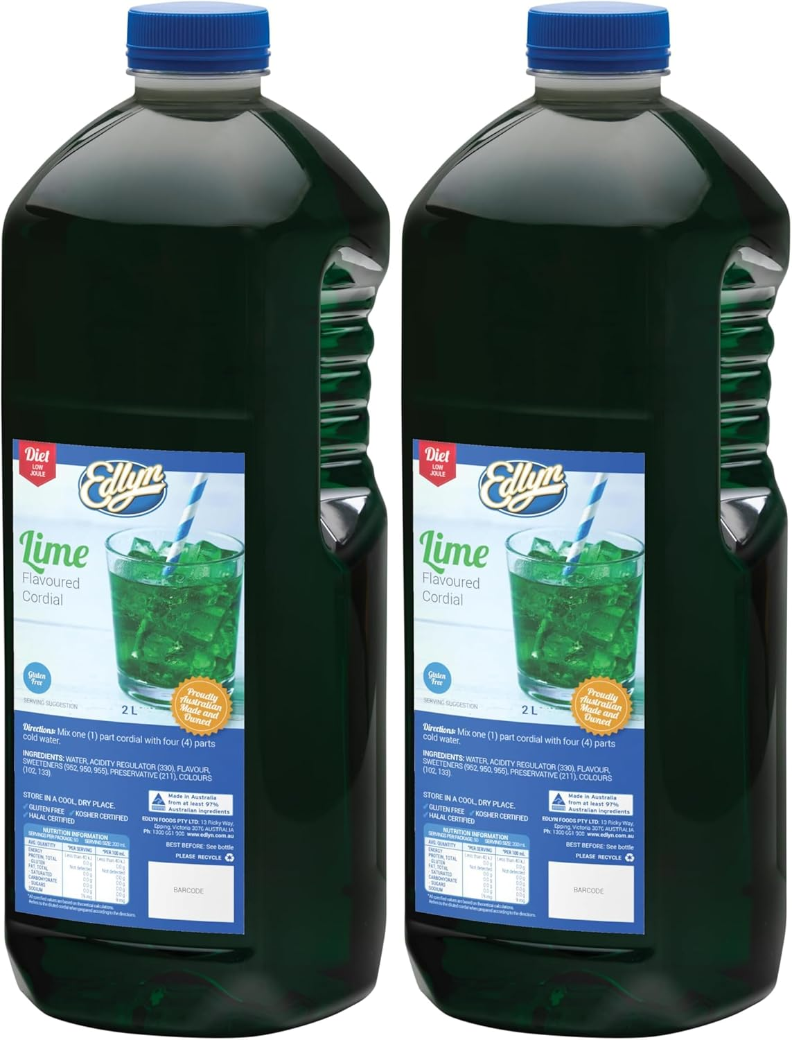 Edlyn Traditional Diet Orange Cordial 2 Litre image number 4