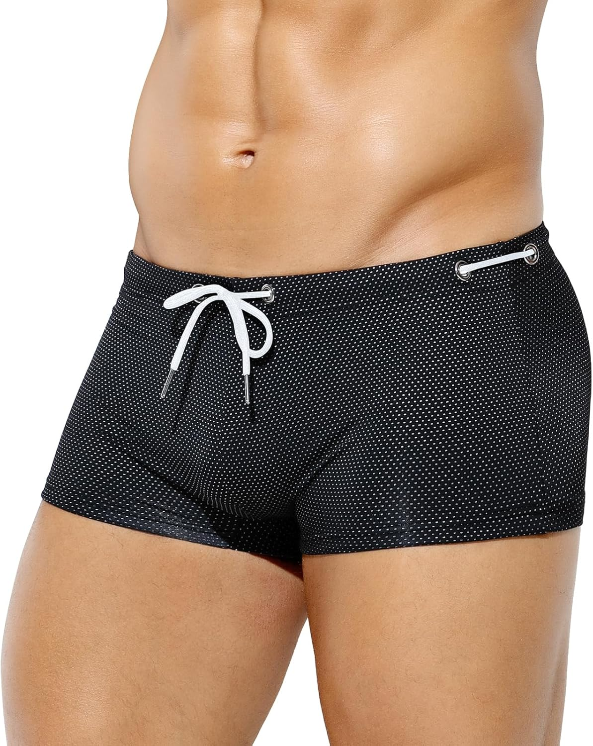 Casey Kevin Men'S Swimwear Sexy Swim Briefs Beach Bikini Sport Swimsuit Low with Drawstring AK2199 1Pcs