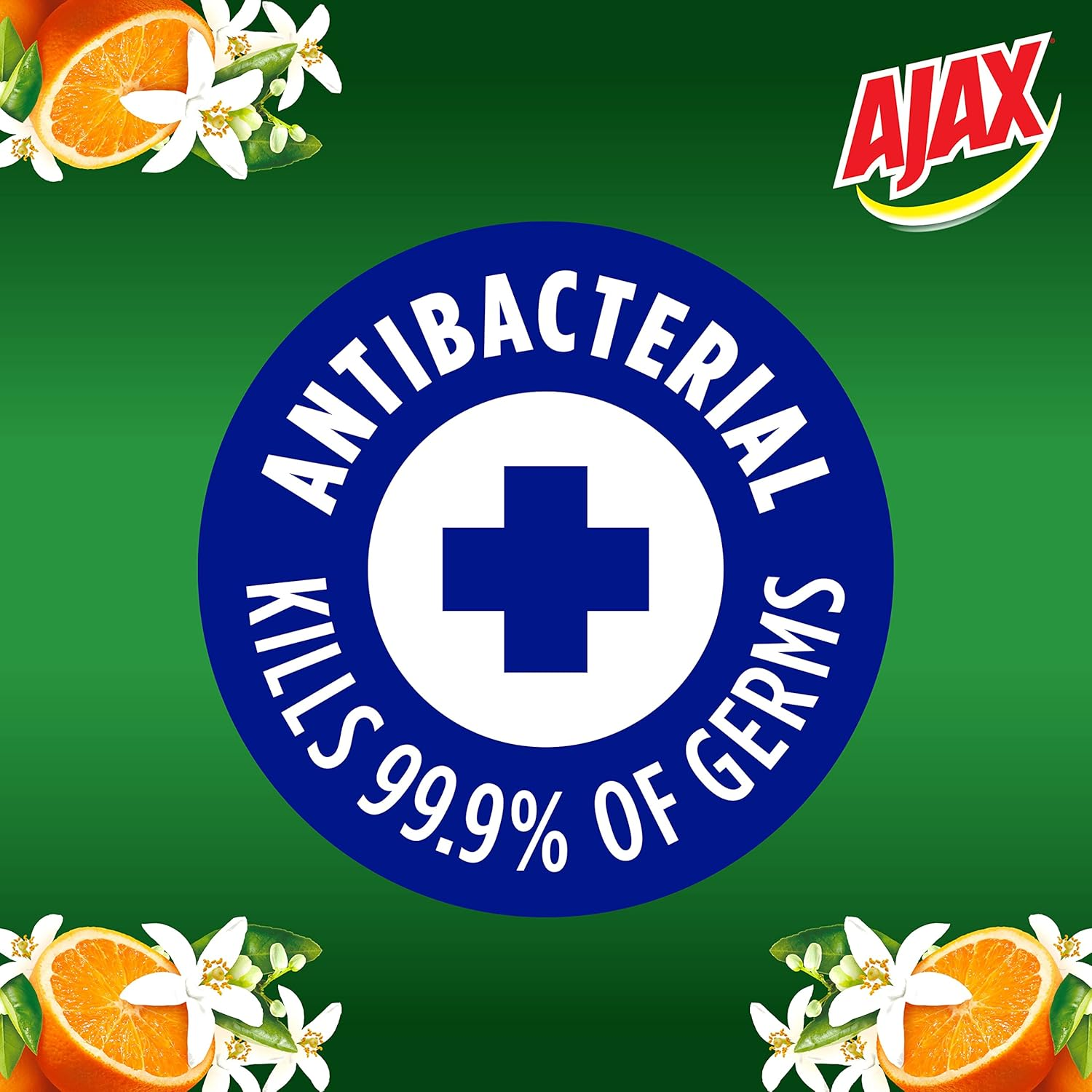 Ajax Spray N' Wipe Multi-Purpose Cleaner Trigger, 475Ml, Orange Mountain Blossom Surface Spray, Divine Blends, Household Grade