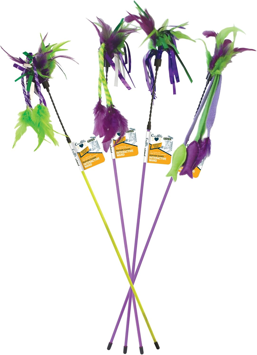 Our Pets Feather Teaser Wand Cat Toy,