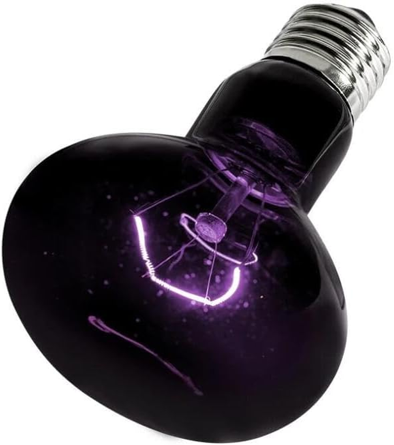 100W Infrared Heat Lamp Bulb, UVA Night Heat Bulb, Moonlight Light Glass Heating Lamps Bulbs, for Lizard Snake Chameleon Bearded Dragon Aquarium Reptile & Amphibian image number 2