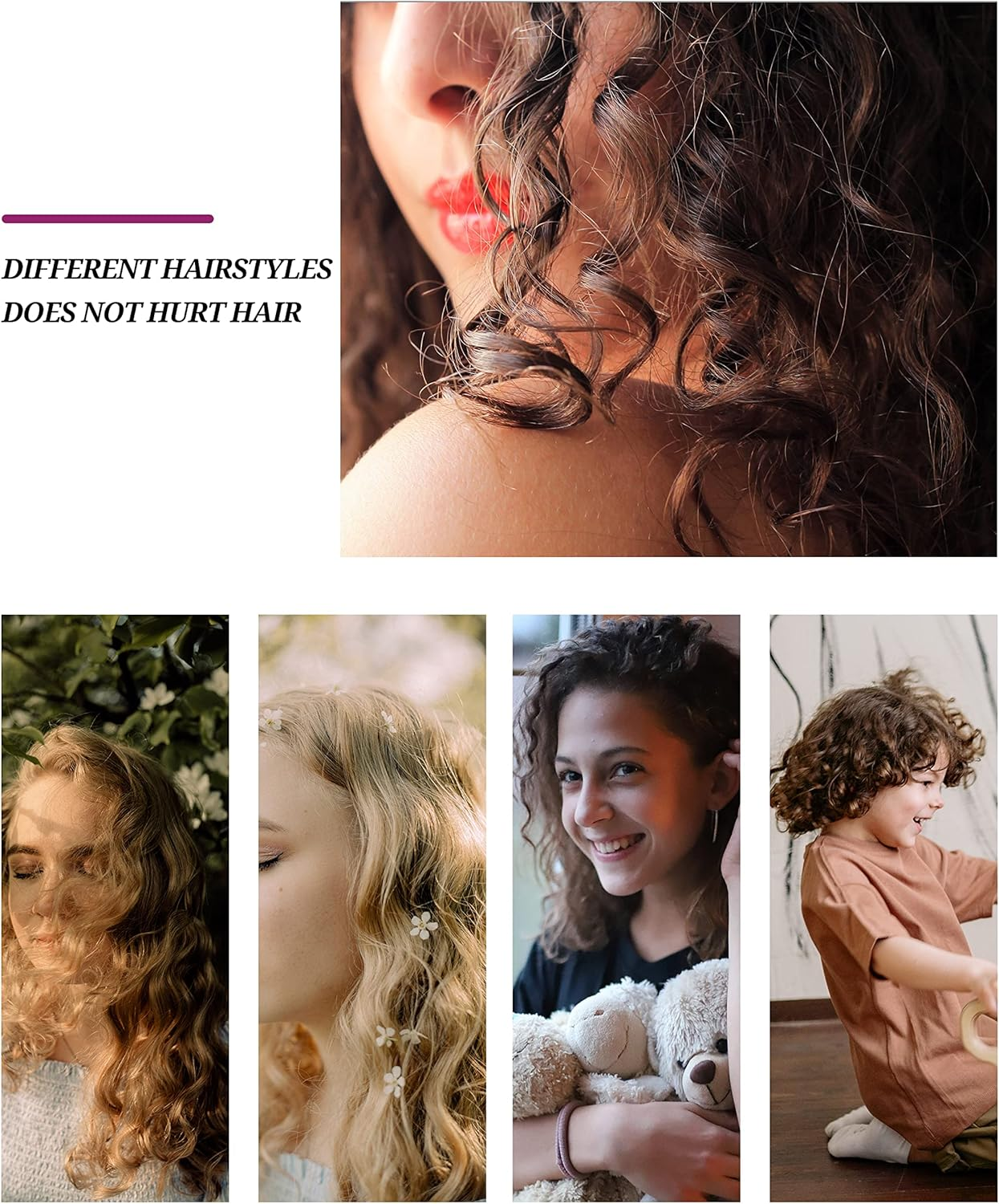 DF DUALFERV 60Pcs Perm Rods for Women'S Natural Hair, Purple, 0.75Inch - Hair Roller Curler Perm Rods for Long Medium Small Hair - Plastic Cold Wave Rods, Hairdressing Styling Tool image number 5