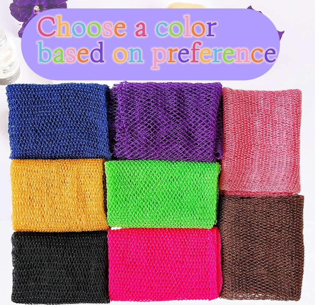 SPMKTBOZAI African Net Sponge Authentic, African Exfoliating Sponge Real African Net Black Owned, African Bath Sponge Back Scrubber, Body Exfoliator Shower Bath Accessories (Moss Green) image number 6