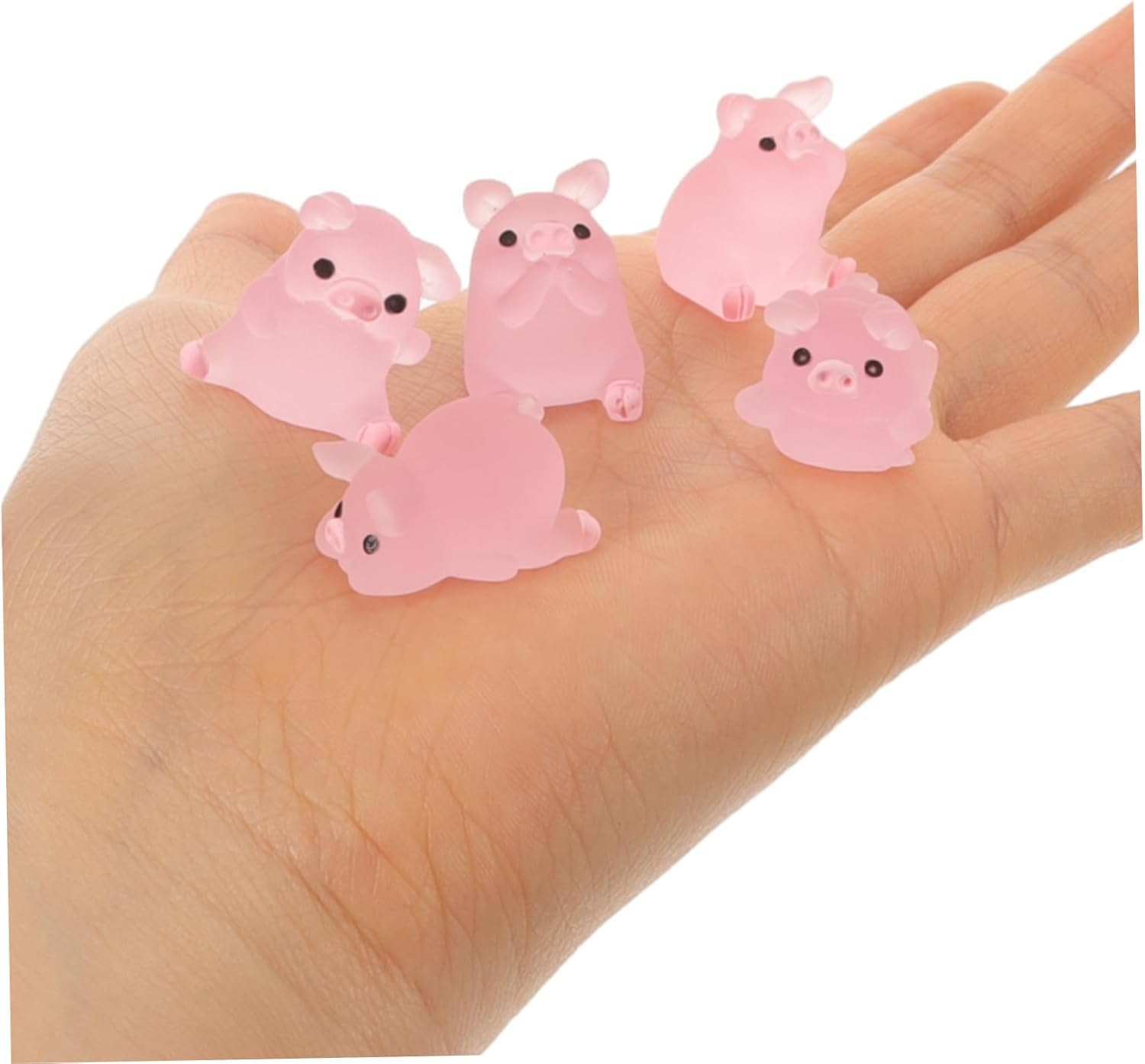 6PCS Cute Pig Car Dashboard Decor, Car Door Rear View Mirror Funny Interior Car Accessories for Automotive Window Home Garden Decorations (Pig) image number 3