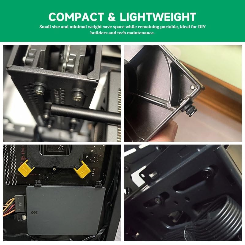 12PCS Hard Drive Screws with Rubber Washer, Anti-Vibration Shock Absorbing PC Hard Drive Screws, 3.5" HDD SSD Mounting Screws for Computer Case, NAS, Home Server (Black) image number 3