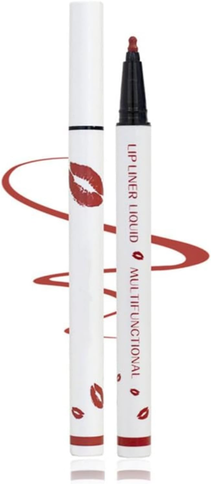 Coolstory Longwear Liquid Lip Liner, 2-In-1 Waterproof Longwear Liquid Lip Liner, Liquid Lip Liner Pen, Matte Lip Stain Marker, Quick-Drying Long-Lasting Matte Liquid Lipstick (8PCS)