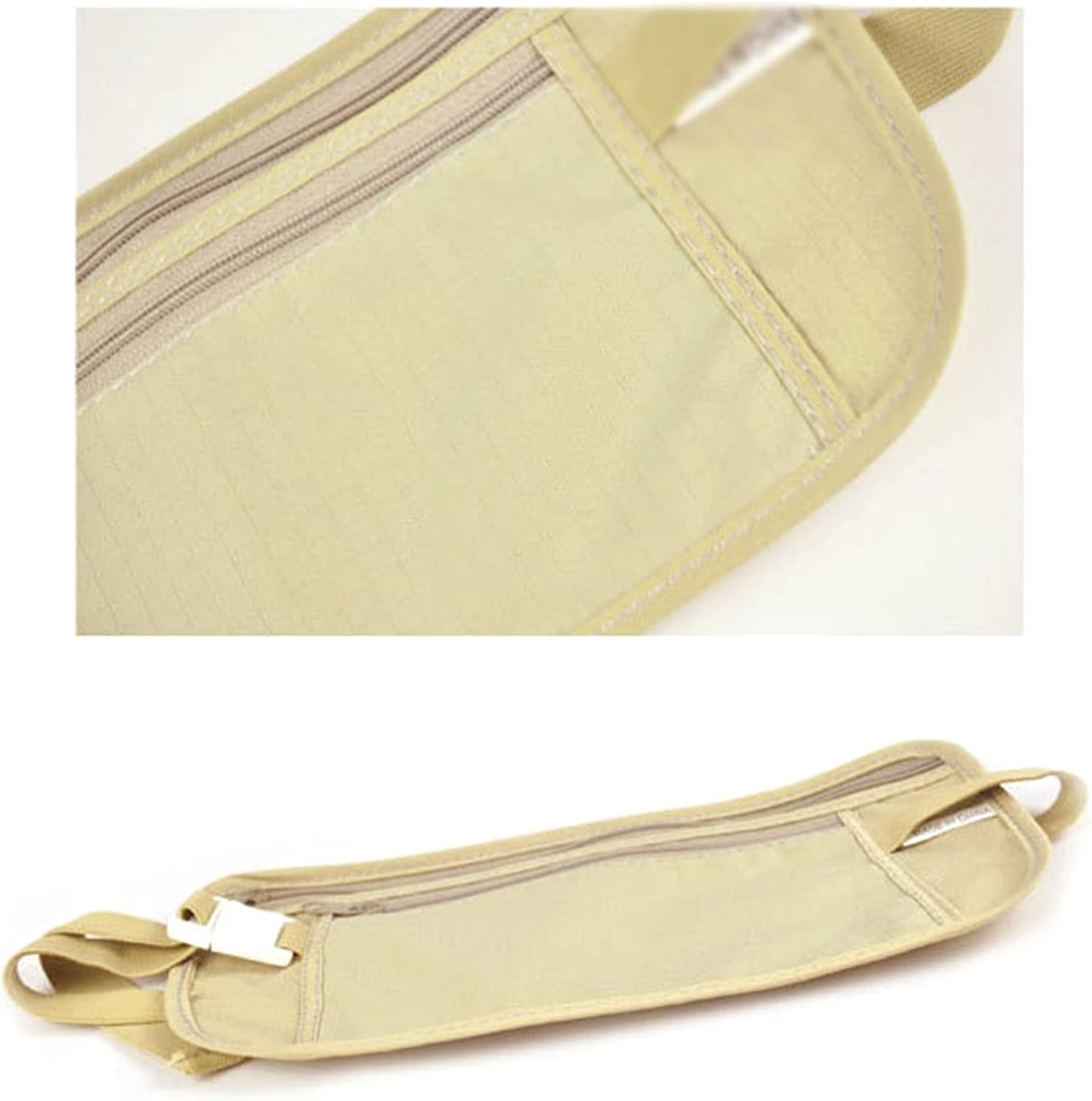 YIGZYCN Thin Money Belt Safe Travel Money Belt Bag Hidden Blocking Wallet Anti-Theft Pack