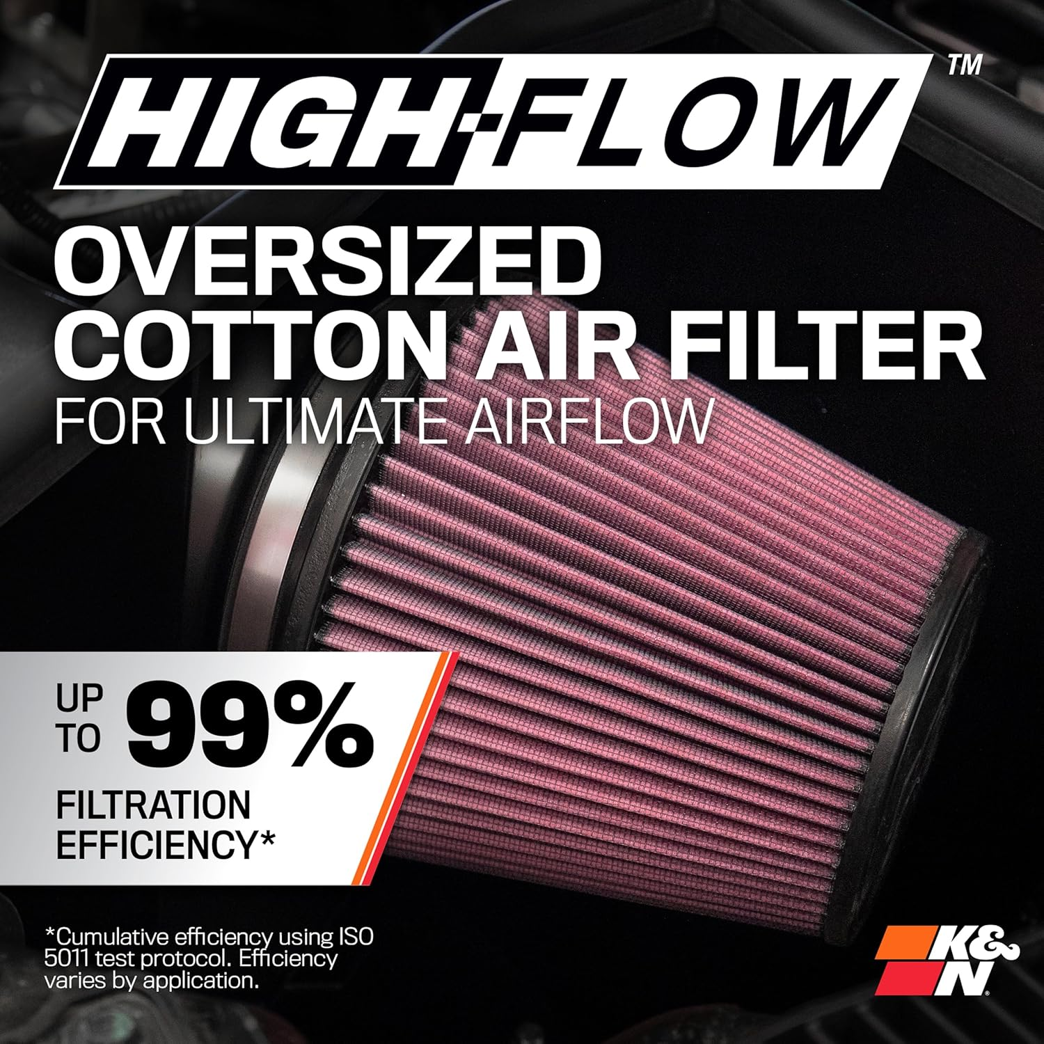 K&N 57S-4521 Performance Air Intake System for 2020 Holden Colorado 2.8L L4 Diesel