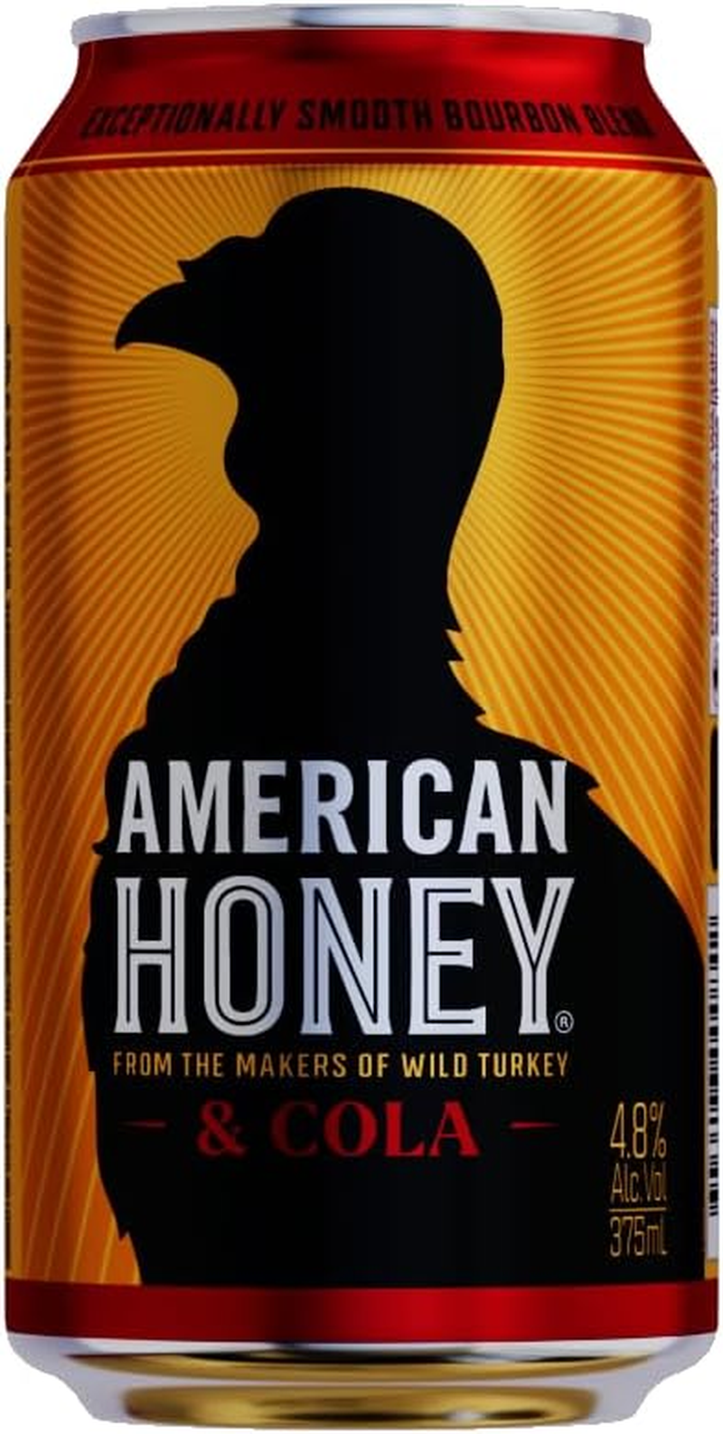 American Honey and Cola Can 375 Ml (Pack of 4)