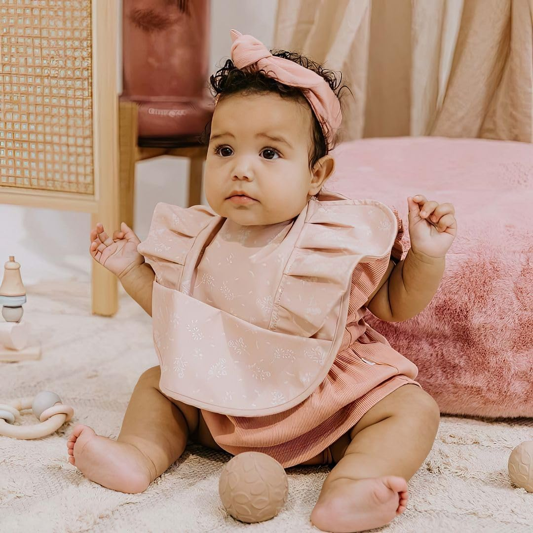 Snuggle Hunny Baby Bib with Signature Frill - Perfect Baby Gift, Brightens Mealtimes, Wipeable Waterproof Bib Minimizes Mess image number 3