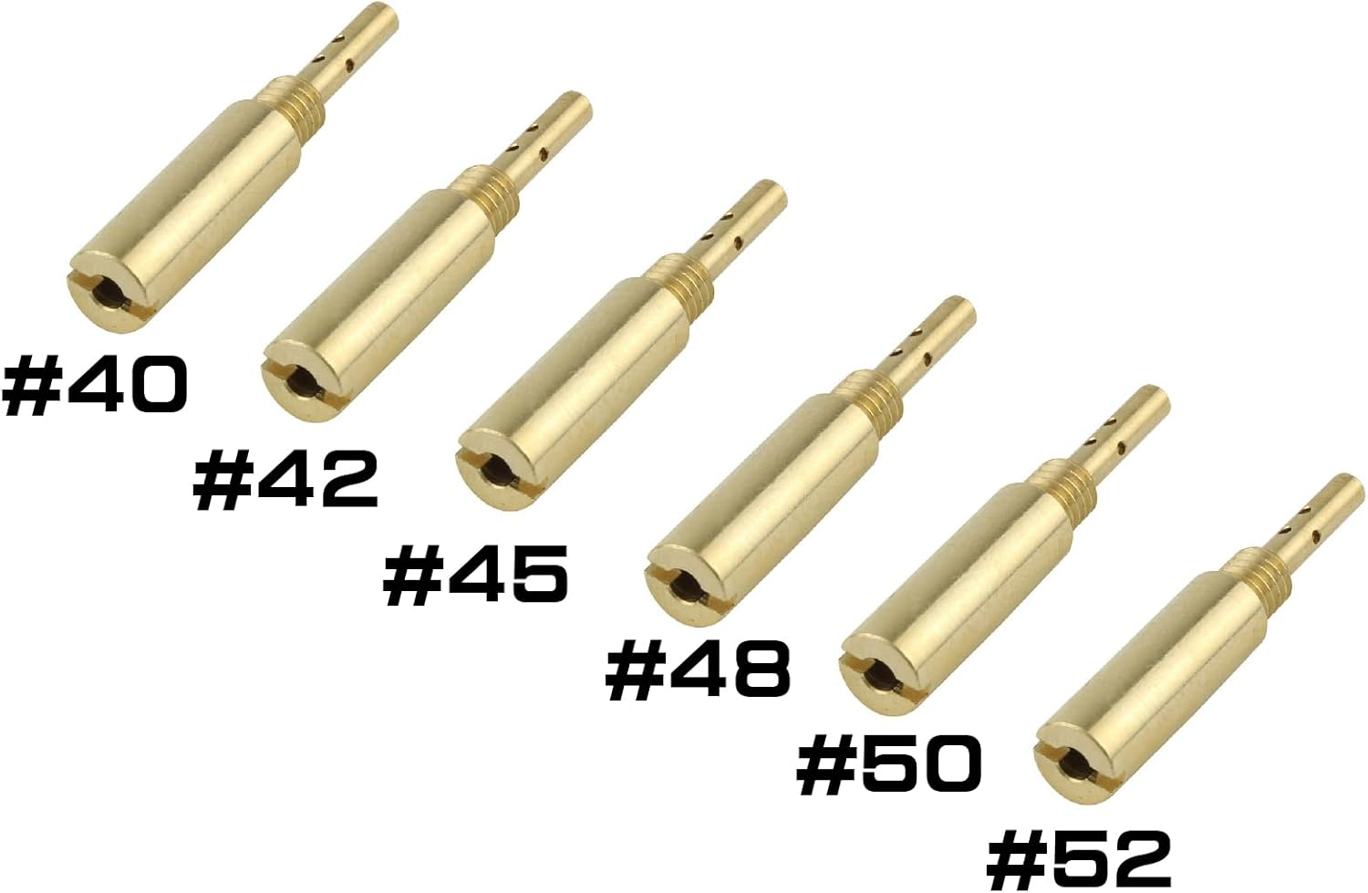 Shift up 810002-PC-10 Motorcycle Equipment Carburetor Pilot Jet Set KEIHIN PC18 PC20 4.5X26 image number 3