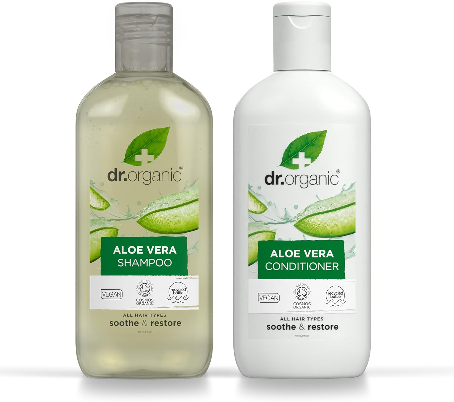 Dr Organic Aloe Vera Shampoo & Conditioner Set with Travel Bag, Soothing, All Hair Types, Natural, Vegan, Cruelty-Free, Paraben & Sls-Free, Recyclable & Recycled Ocean Bound Plastic, Organic, 265Ml image number 6