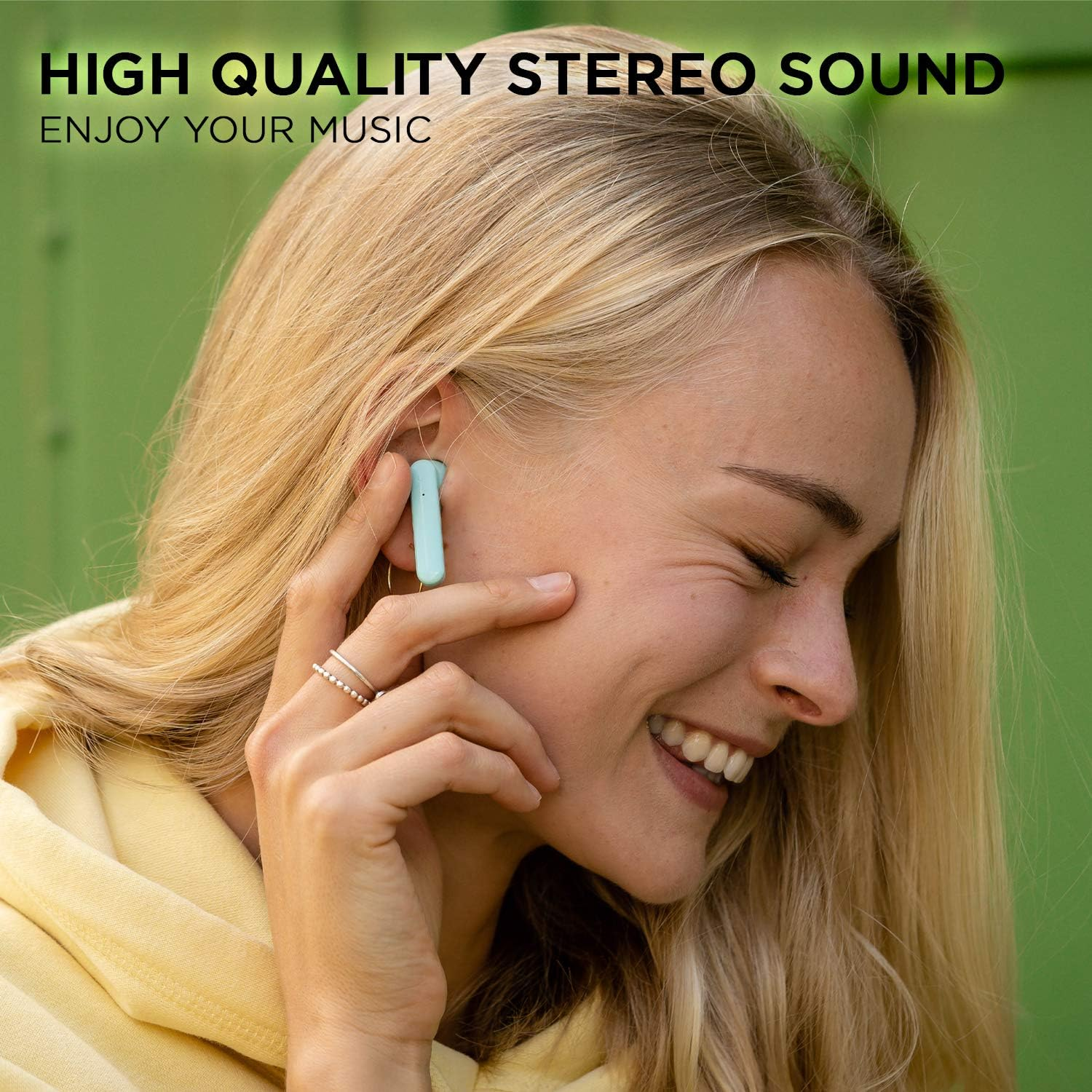 BE Pop Bluetooth 5.1 TWS (Yellow) - Yellow image number 2