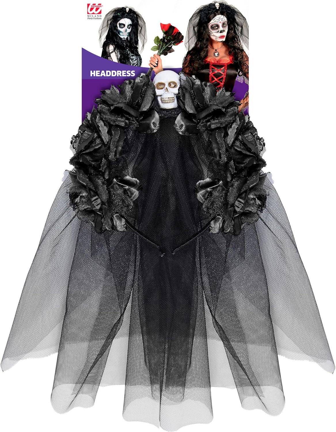 Widmann 04174 Headband, Black, Standard Size image number 3