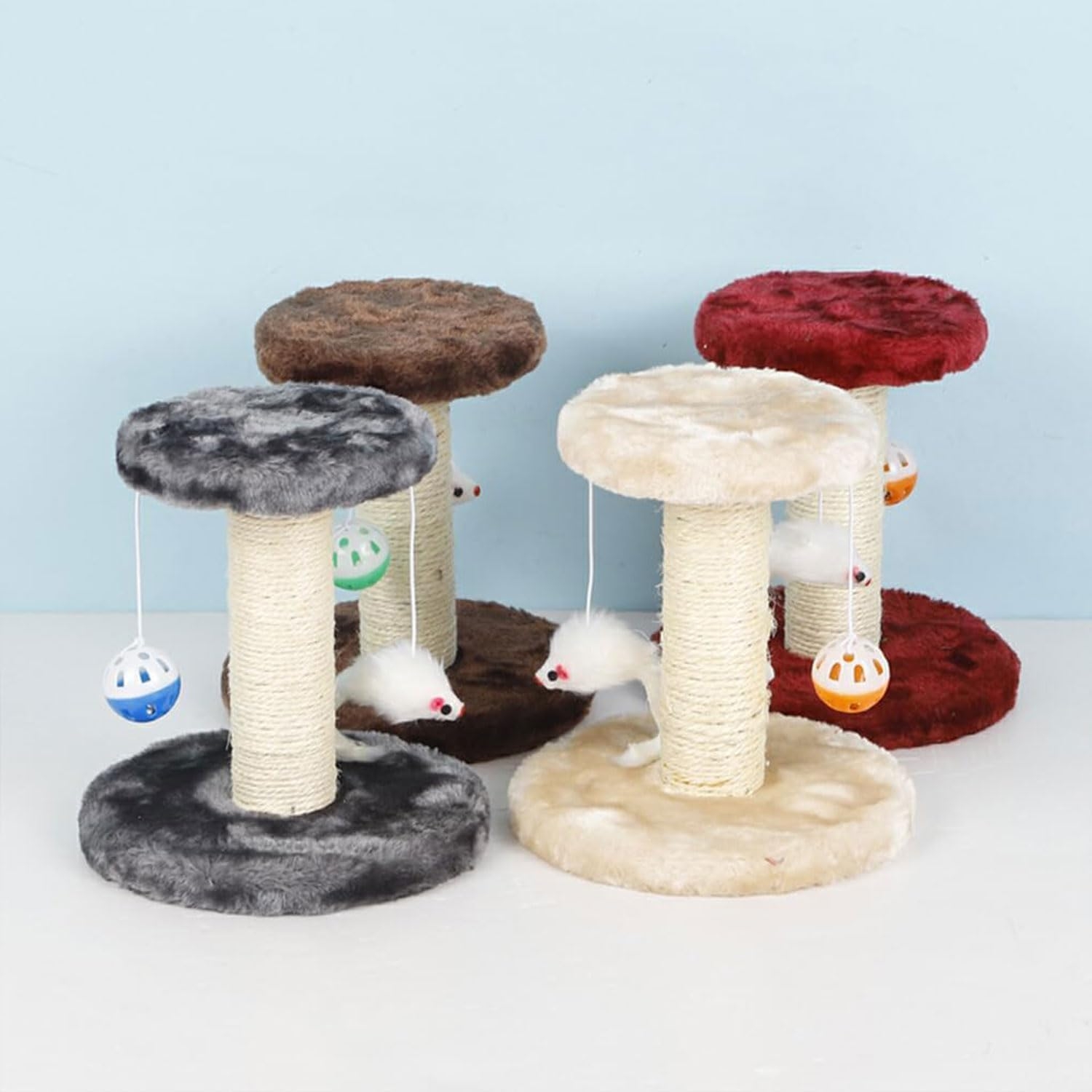 Cat Scratching Post with Plush Platform, Scratching Post with Sisal, Scratching Post, Cat Scratching Post, Suitable for Small Cats