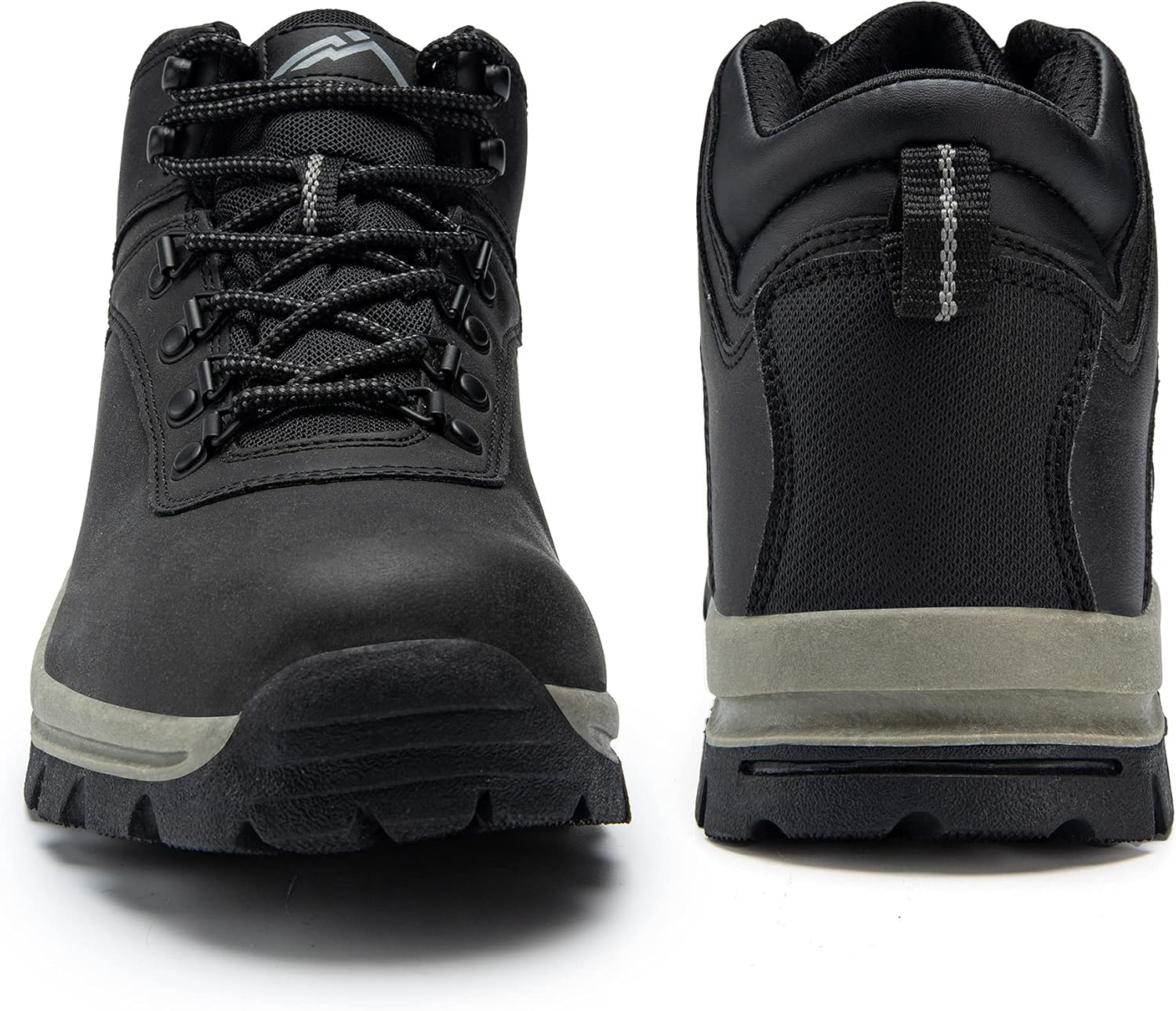 Cc-Los Men'S Waterproof Hiking Boots Mid-Top Boots Lightweight Non-Slip High-Tracton Grip Black Size 13 image number 5