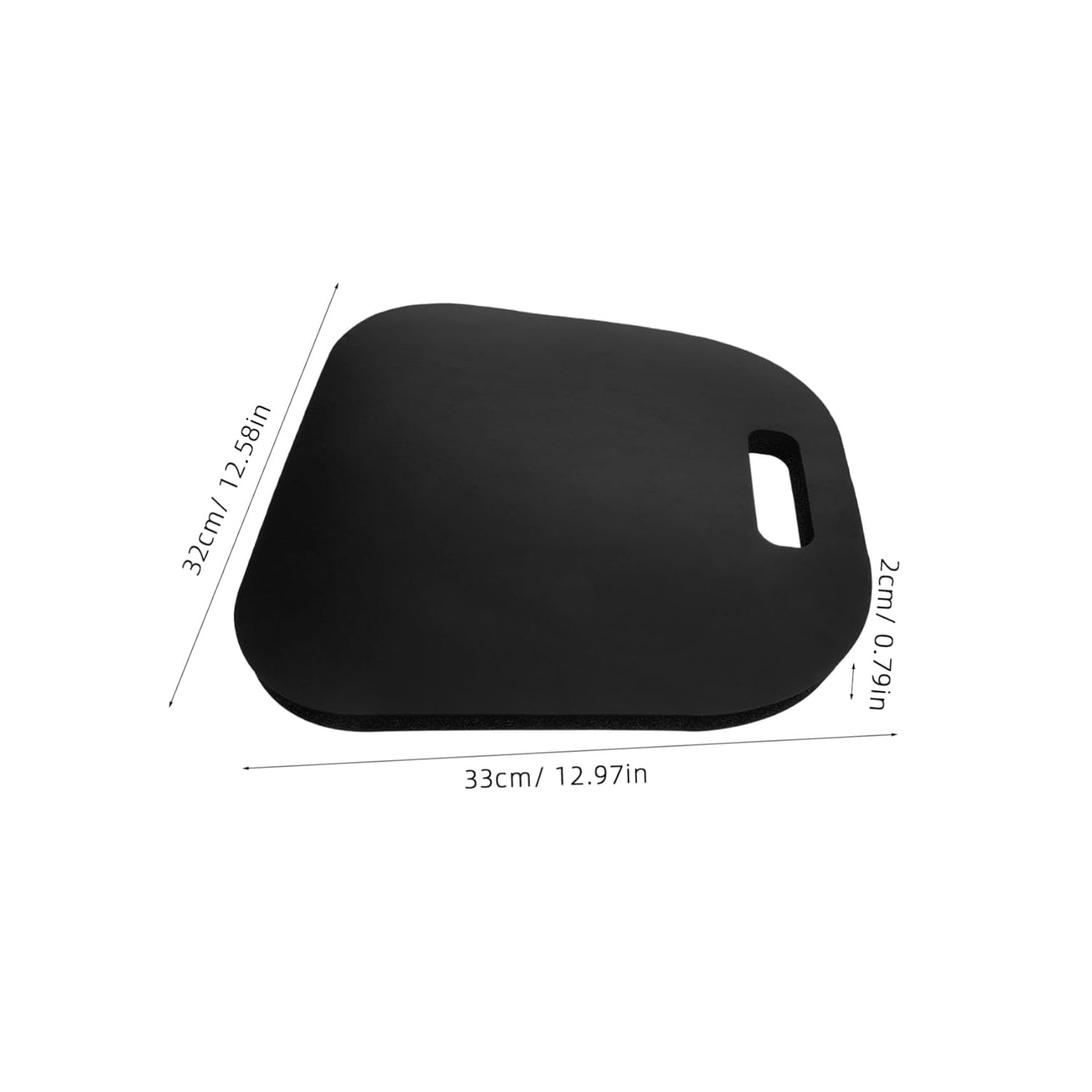 Gardening Kneeling Pad Extra Thick Foam Knee Pad Comfortable Portable Seat Cushion for Outdoor Gardening and Housework 33X32X2Cm Black
