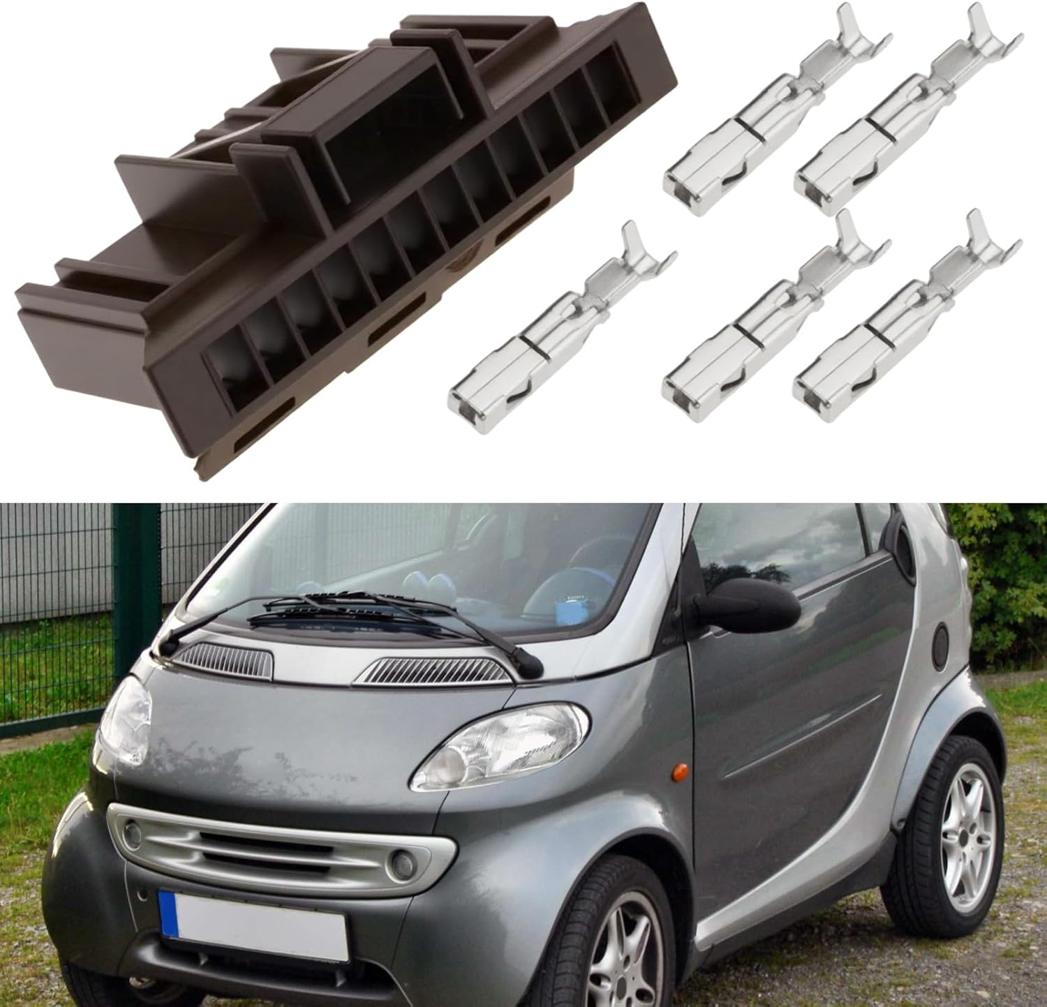 VGOL 2Pcs 12 Pin SAM Connector Plug N11-3 Compatible with Smart Fortwo 450/Roadster 452 SAM Units