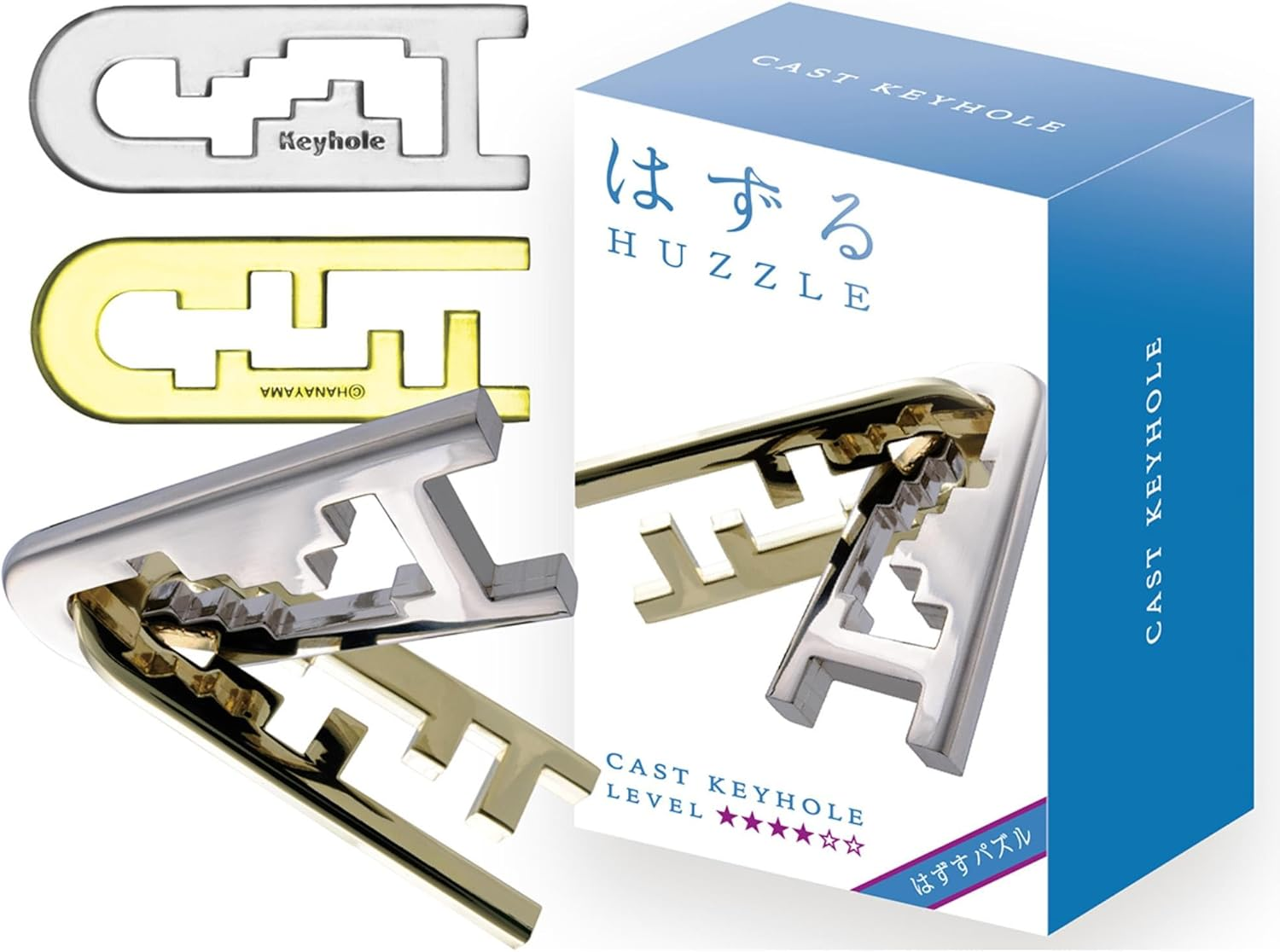 Hanayama Huzzle Level 4 Cast Keyhole Puzzle