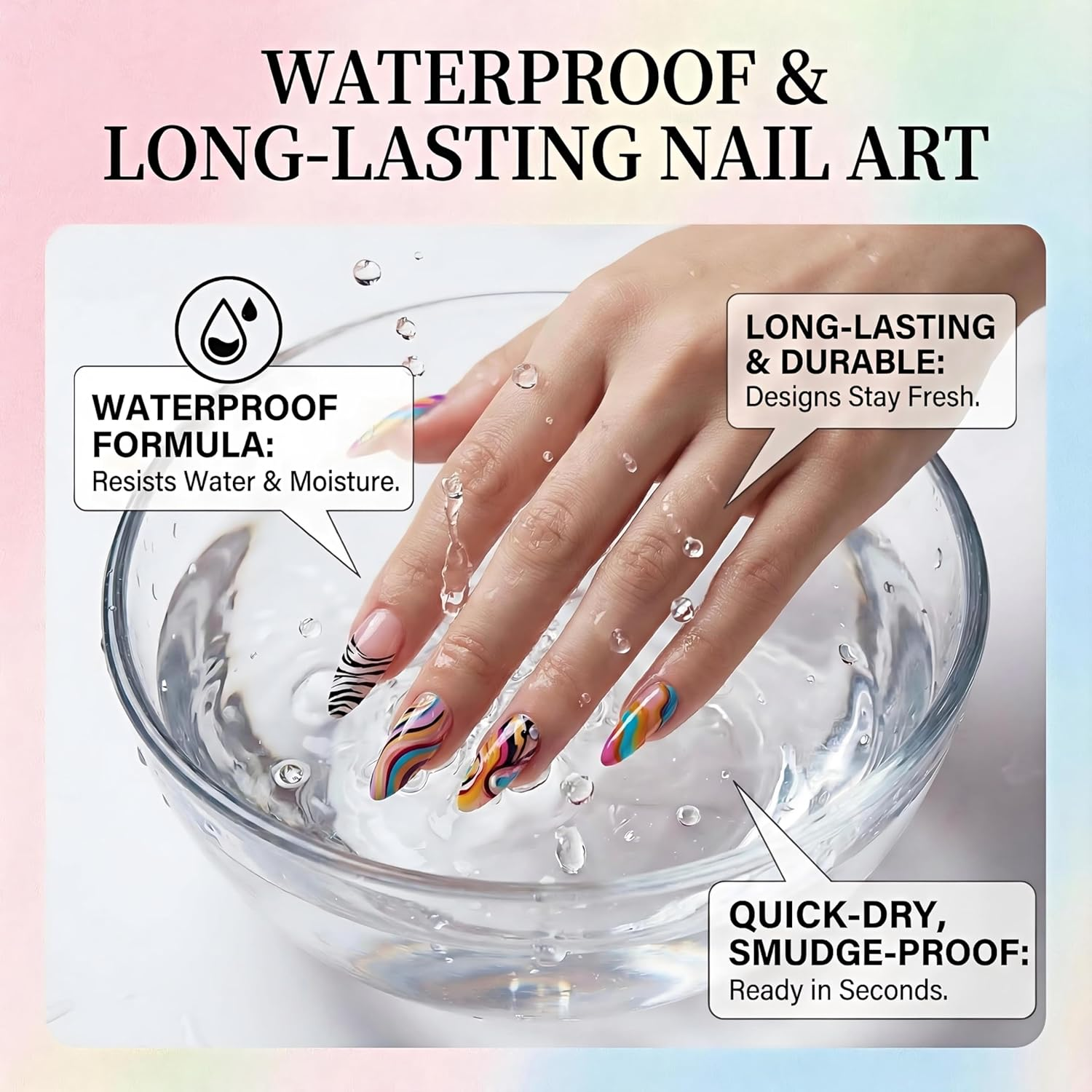 12 Colors Nail Art Pens Set, 3D Quick-Dry 0.5MM Nail Polish Pens, 2025 DIY Nail Art Marker Graffiti Dotting Pen for Nails Art Design Manicure Nail DIY Decoration image number 1