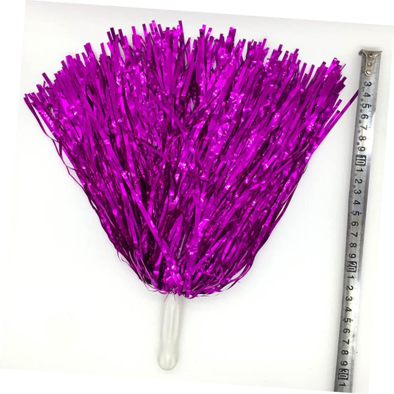 NOLITOY 6Pcs Cheering Hand Flowers Dance Pompom Colored Balls Bouquet Props Toddler Metal Girl Foil Cheer Pom Poms Plastic Pompom Plastic Ring Pom Poms Sports Pompom Foil Pom Poms