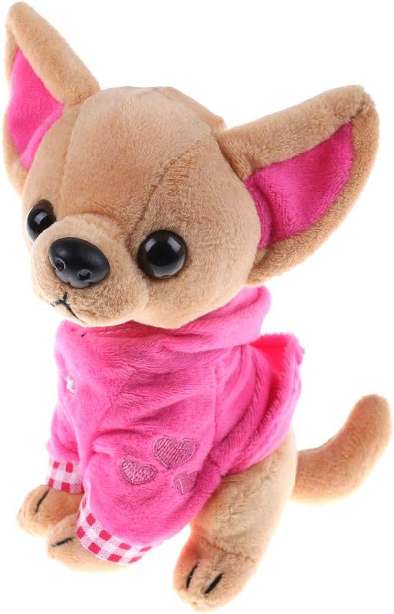 Stuffed Dog Puppy Toy Dog Plush Toy Soft Doll Stuffed Animal Pillow Birthday Gift Present Cute Dog Ornaments Decoration Handicraft House Desktop Decoration Prop,17Cm/6.7" image number 4