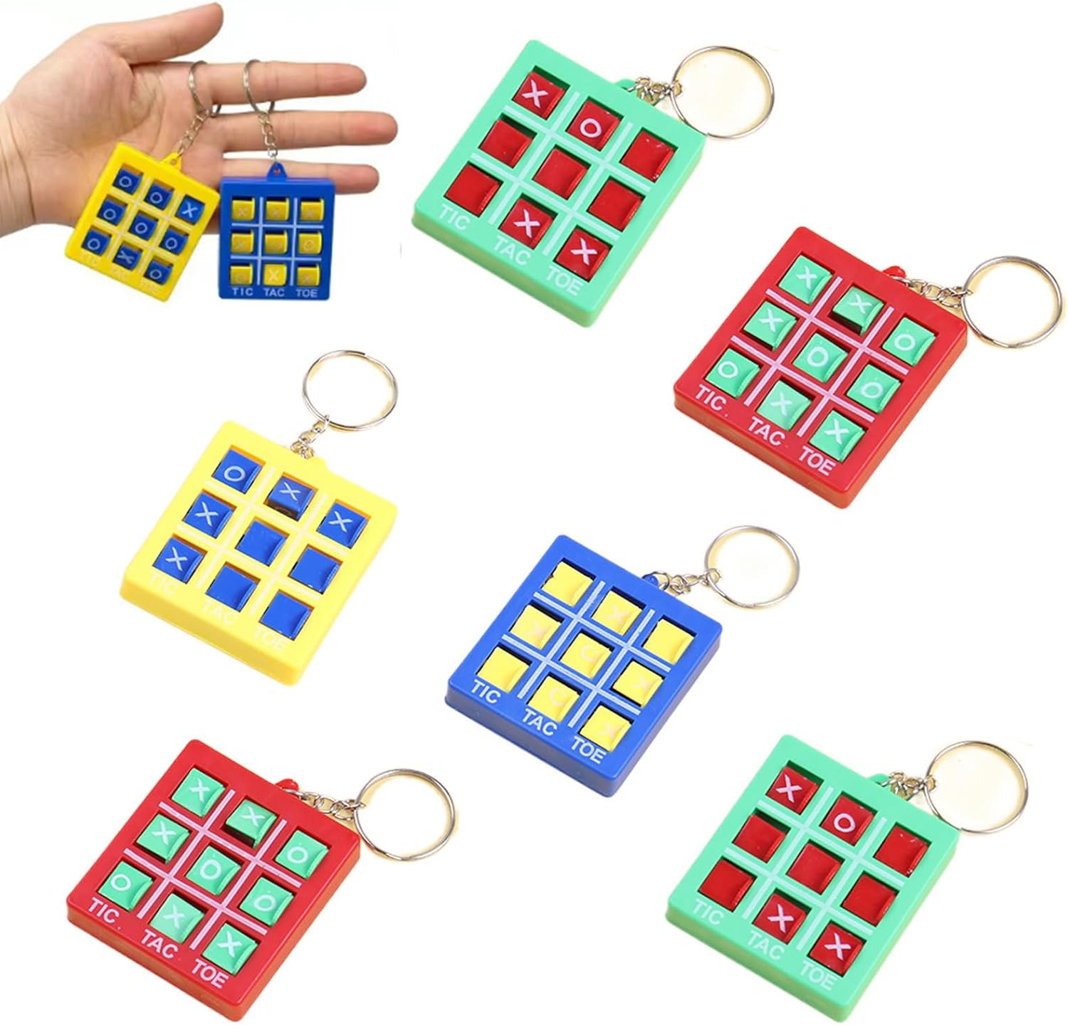 8Pack Keychain, Fun Puzzle Keyring,Key Ring, Educational Tool for Boys and Girls Suitable for Bag and Belt Birthday Parties image number 4