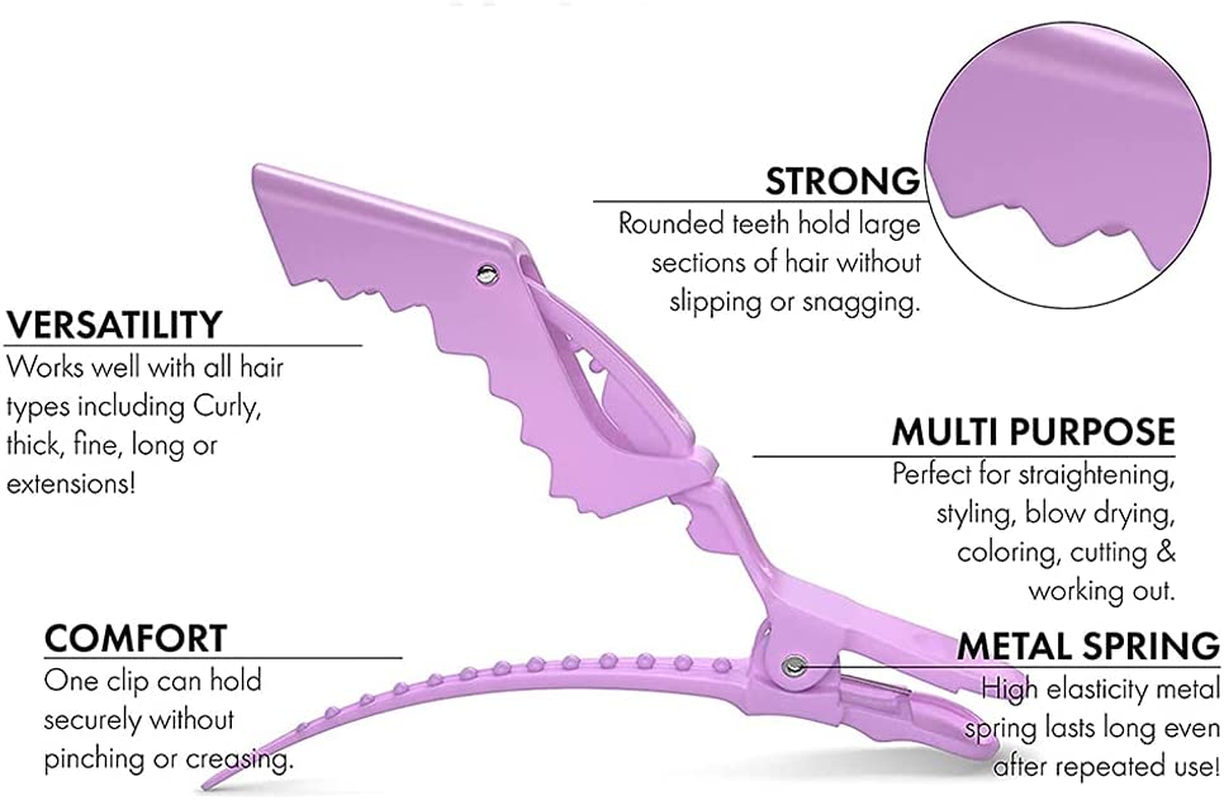 Pastel Hair Clips 12 Pcs - Hair Clips for Women, Premium Hair Clip, Clips for Hair, Alligator Hair Clips for Styling image number 5