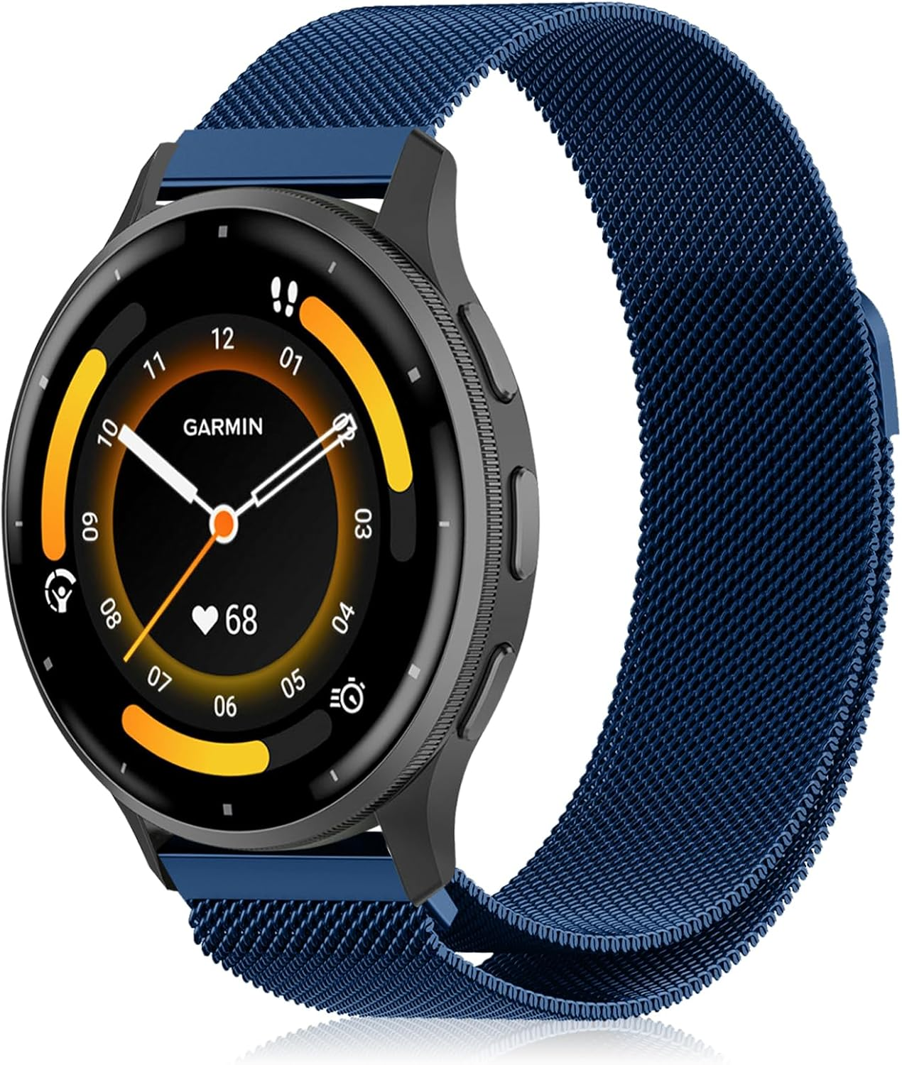 Yealred 22 Mm Metal Watch Strap Compatible with Garmin Forerunner 570 47Mm/Venu 3 45 Mm/V&iacute;voactive 4, Magnetic Replacement Band Compatible with Garmin Forerunner 265/255 / 255 Music