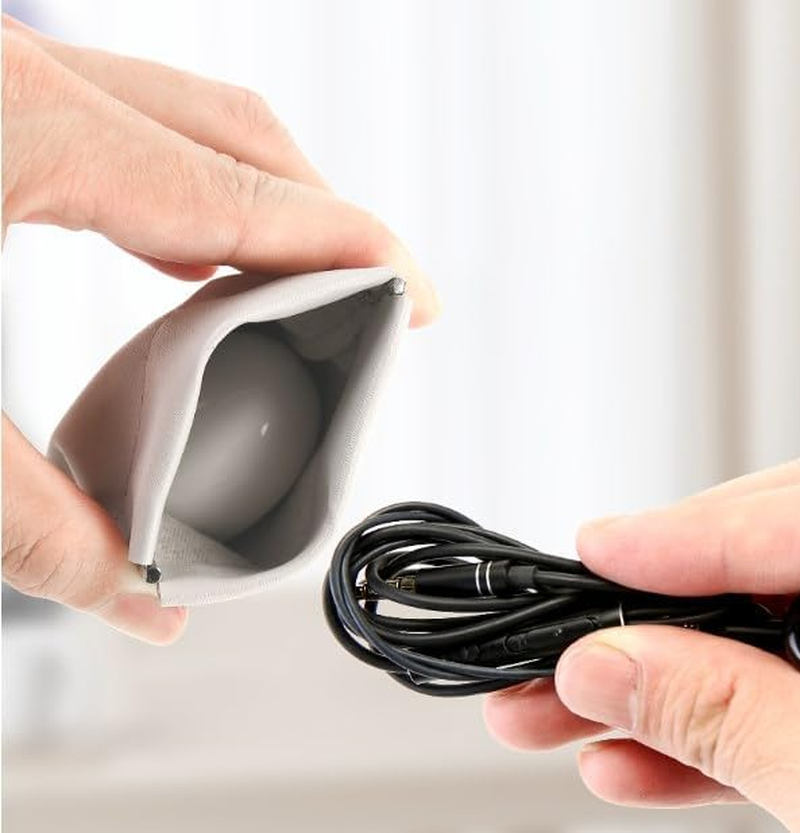 Pouchic - Personalized Snap Closure Leather Organizer Pouch, Pouchic No Zipper Self-Closing Pocket Cosmetic Bag, Pouchic Snap Closure Pouches, Portable Pocket Cosmetic Bag (H,Large) image number 3