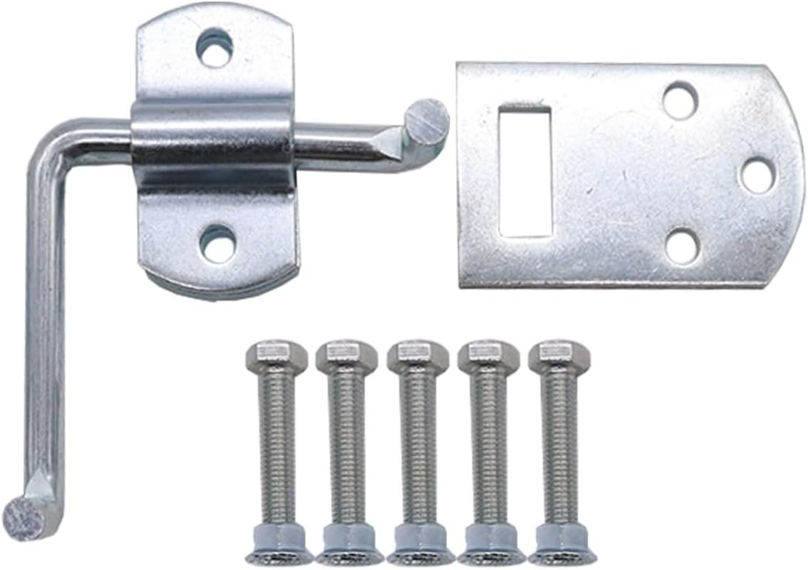 Pkg of (2) Corner Gate Latch Sets for Stake Body Gates - Clear Zinc image number 2