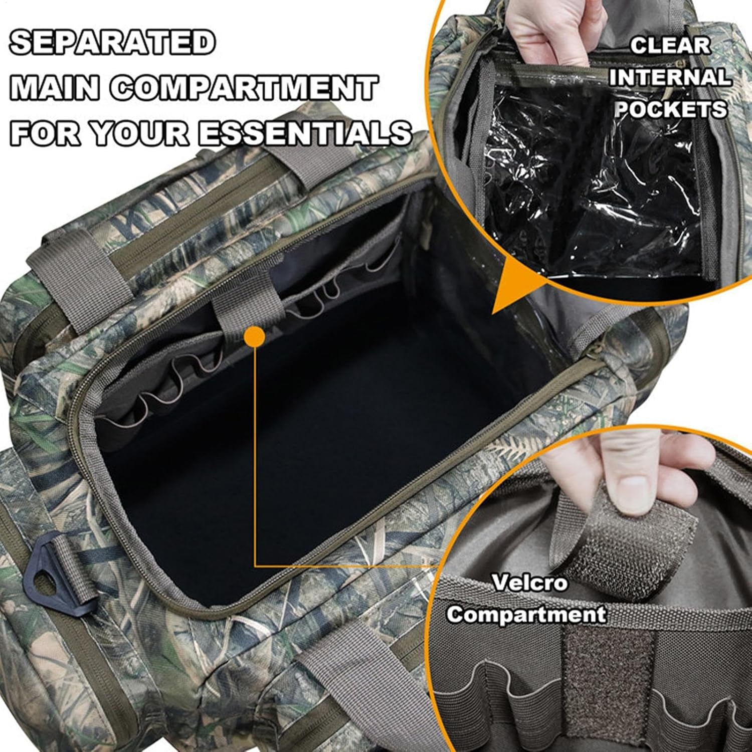 Waterproof Hunting Bag, Large Hunting Duffle Bag, Waterproof Hunting Gear Bag, Outdoor Hunting Duffel Bag, Hunting Travel Bag, Hunting Backpack, Waterproof Duffle Bag for Hiking, Multi-Coloured, image number 2