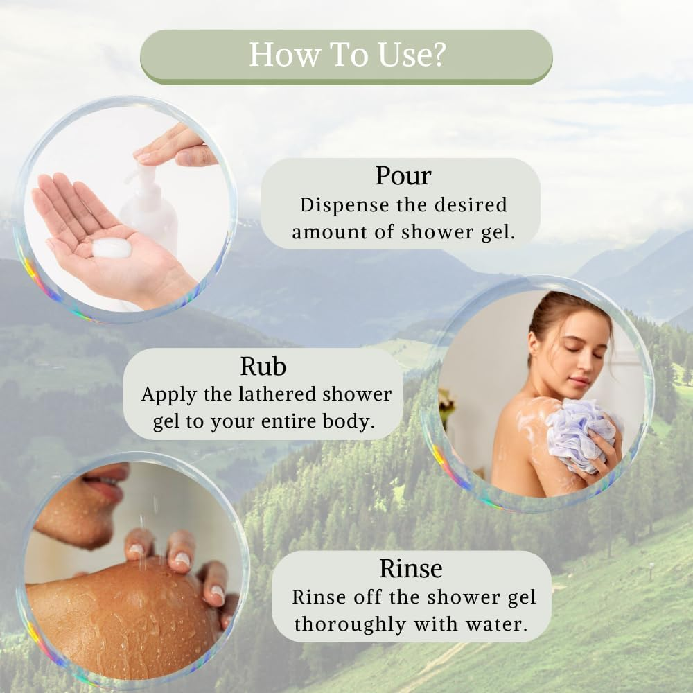 Nyassa Mountain Musk Shower Gel 500 Ml with Honeysuckle and Beetroot Extracts. Natural Product. No Parabens,Sulphates (SLS,SLES), Pthalates, Silicons, Petroleum.Cruelty Free image number 1