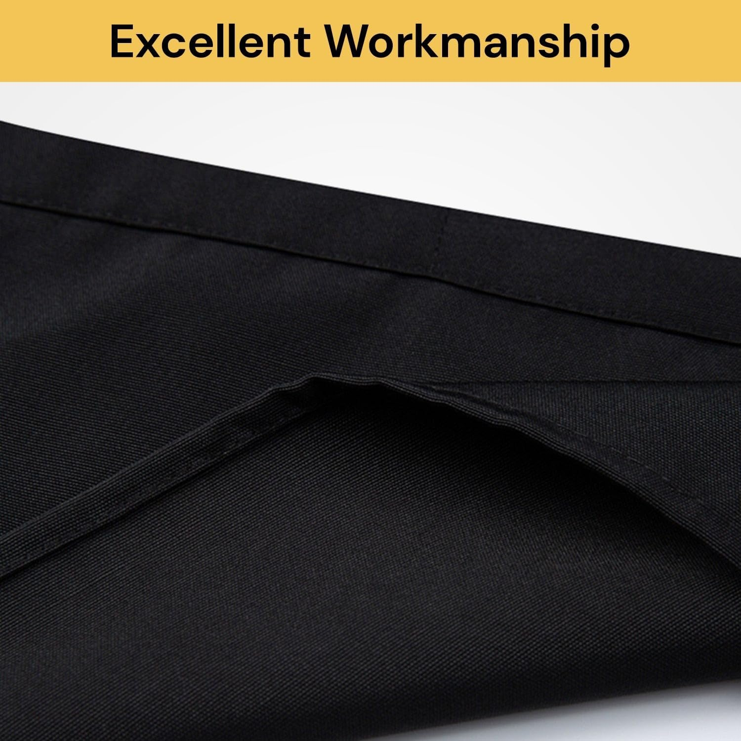 EZONEDEAL Bib Apron, Unisex Aprons Adjustable Waterdrop Resistant with 2 Front Pockets, Cooking Kitchen Apron for Chef, BBQ Drawing Apron Bulk, Chef Aprons for Cooking image number 5