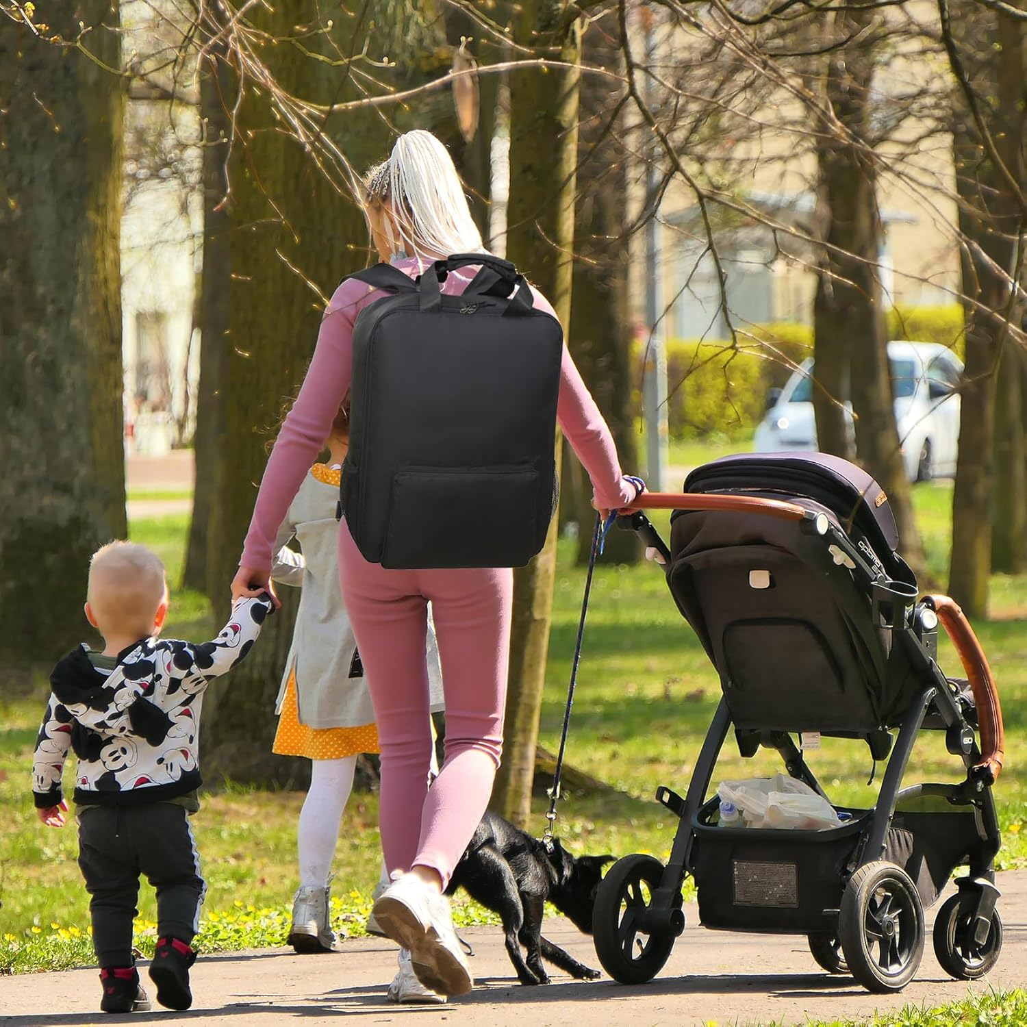 Stroller Travel Bag Compatible with GB Pockit and GB Pockit Air plus All Terrain, Lightweight Stroller Travel Backpack for Airplane(Black) image number 3