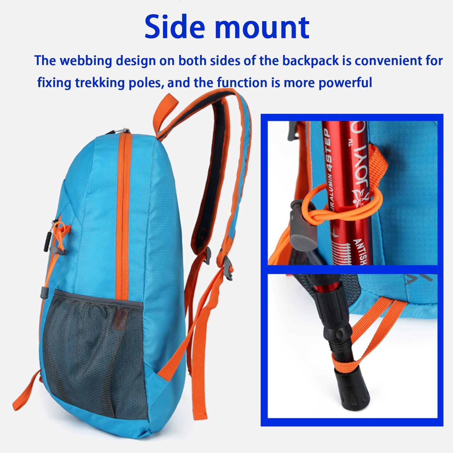 Ultra Lightweight Hiking Backpack,Water Resistant Small Travel Backpack, for Travel Hiking Outdoor Camping and Cycling,Foldable Outdoor Bag（Black） image number 5