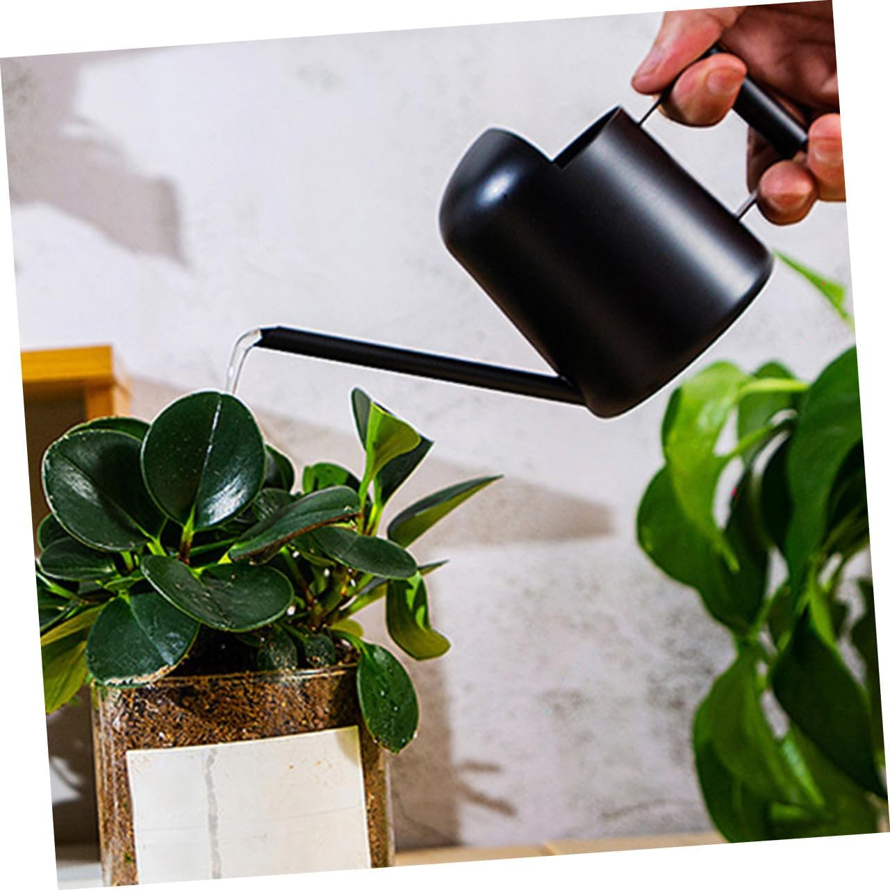 Watering Can Extendable Spout Plant Watering Device for Gardening Supplies - Brown image number 7