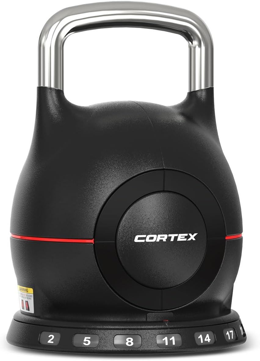 CORTEX 7-In-1 Revolock Quick Adjust 2Kg - 20Kg Kettlebell Revolutionary Fast Twist-Lock System for Easy Weight Adjustments Ergonomic Grip Handles Superior Locking Mechanism User Friendly Steel Weights image number 6