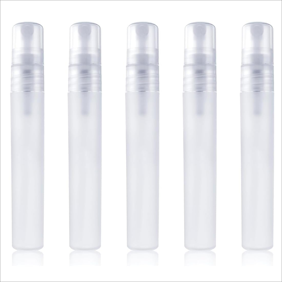 SIRLOMU 6 Pieces Plastic Perfume Refill Bottle, Portable Mini Perfume Spray Bottle, Empty Perfume Sample Bottle for Outdoor Travel (8Ml) image number 2